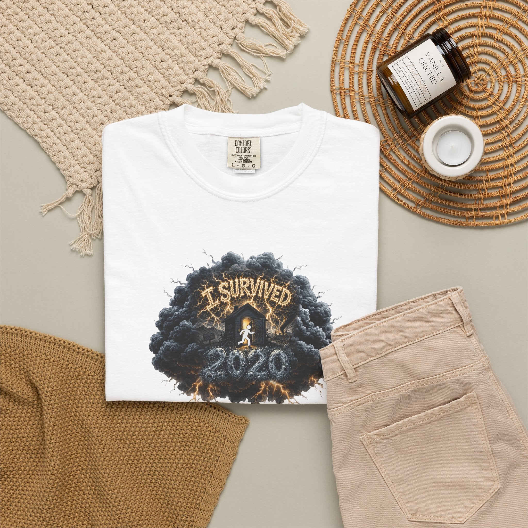 I Survived 2020 — Original PILOT Design: Director's Cut Unisex Garment-Dyed T-shirt