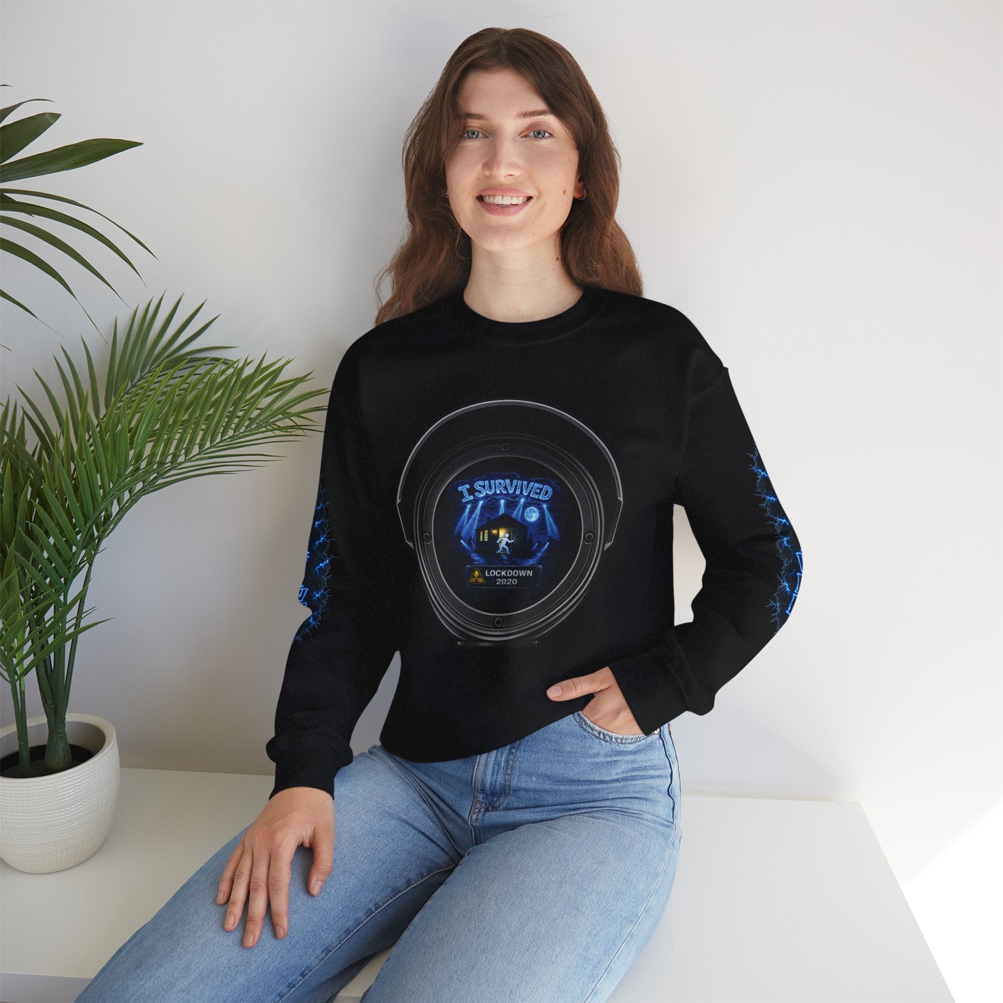 I Survived 2020 — Director's Cut S3:E4 "Working From Home" | Mid-Season Finale Pt. 1 | Lockdown Edition Documentary Unisex Heavy Blend™ Crewneck Sweatshirt