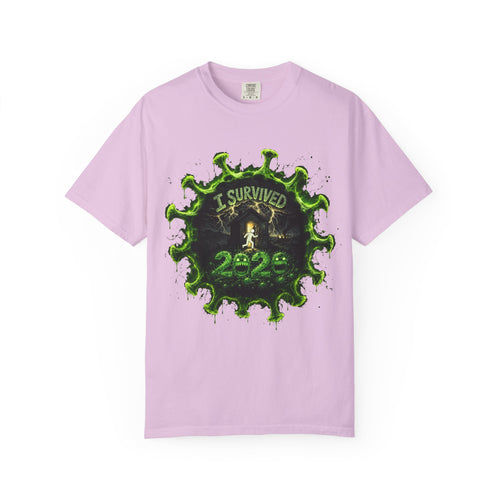 I Survived 2020 — Director's Cut S1:E1 "COVID-19: The Coronavirus" | Pandemic Edition Unisex Garment-Dyed T-shirt