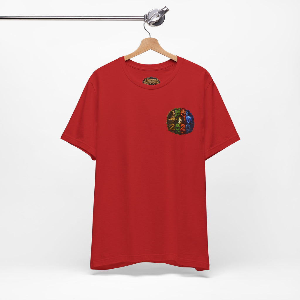 I Survived 2020 — "No Signal" Test Pattern Tee Alien Broadcast Finale Summer Premiere Unisex Jersey Short Sleeve Tee
