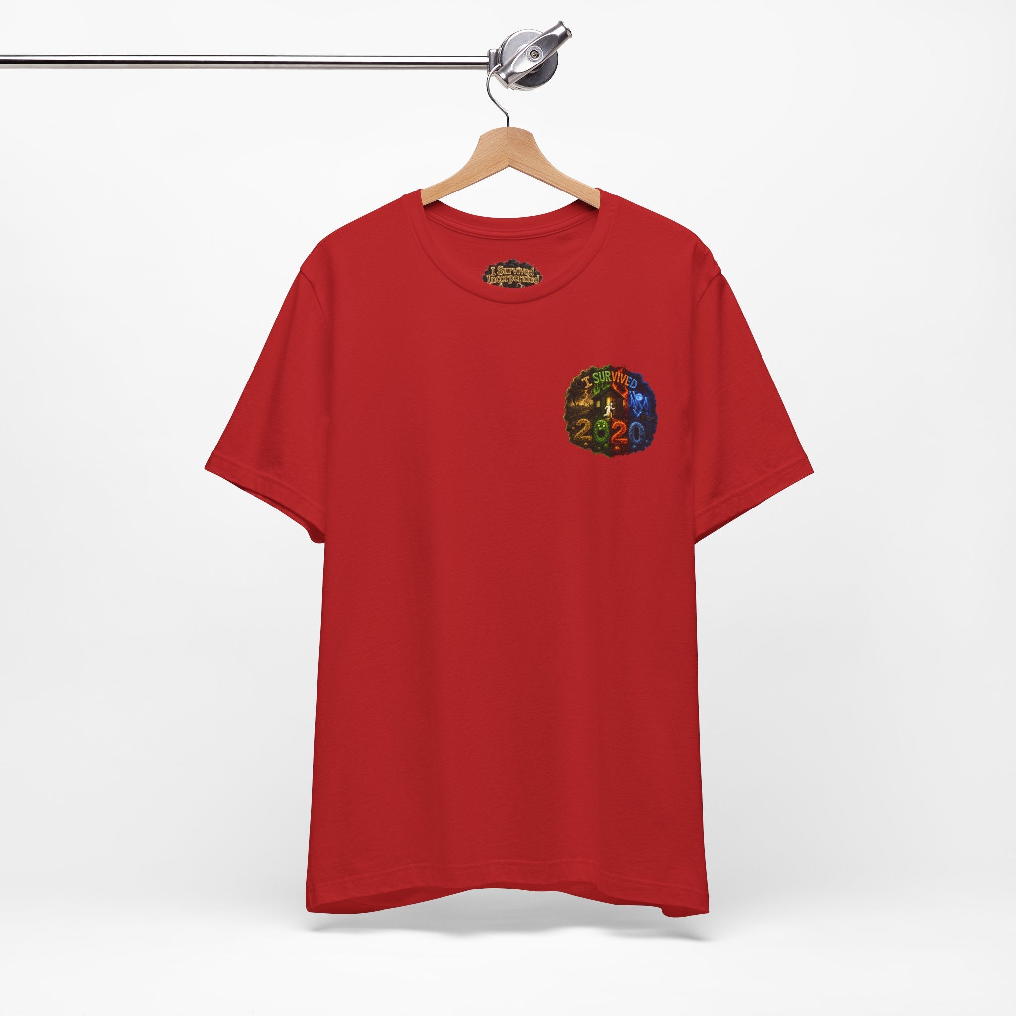 I Survived 2020 — "No Signal" Test Pattern Tee Alien Broadcast Finale Summer Premiere Unisex Jersey Short Sleeve Tee