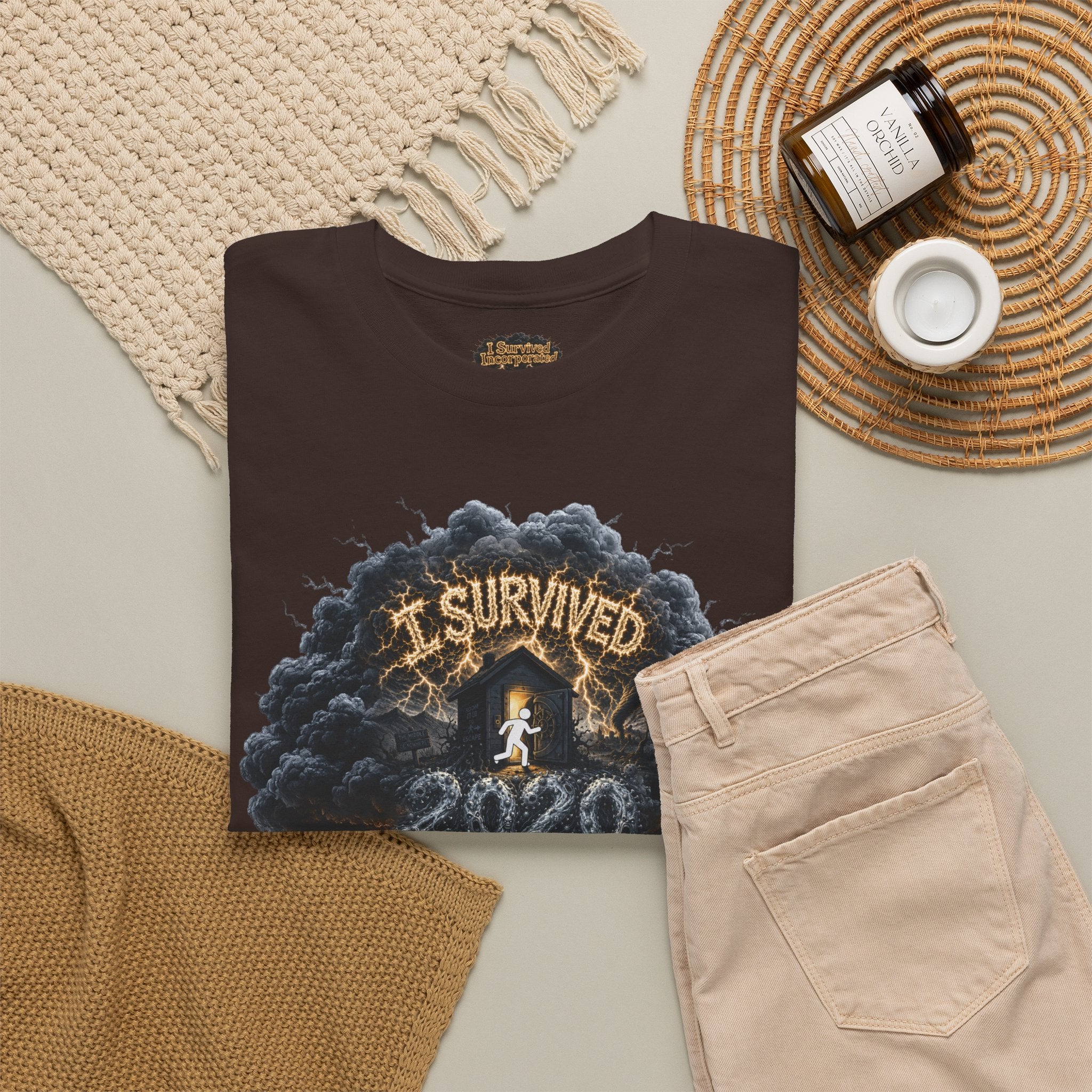 I Survived 2020 — Director's Cut Original Design Teaser Tee | Season 1 Premiere Drop Unisex Heavy Cotton Tee