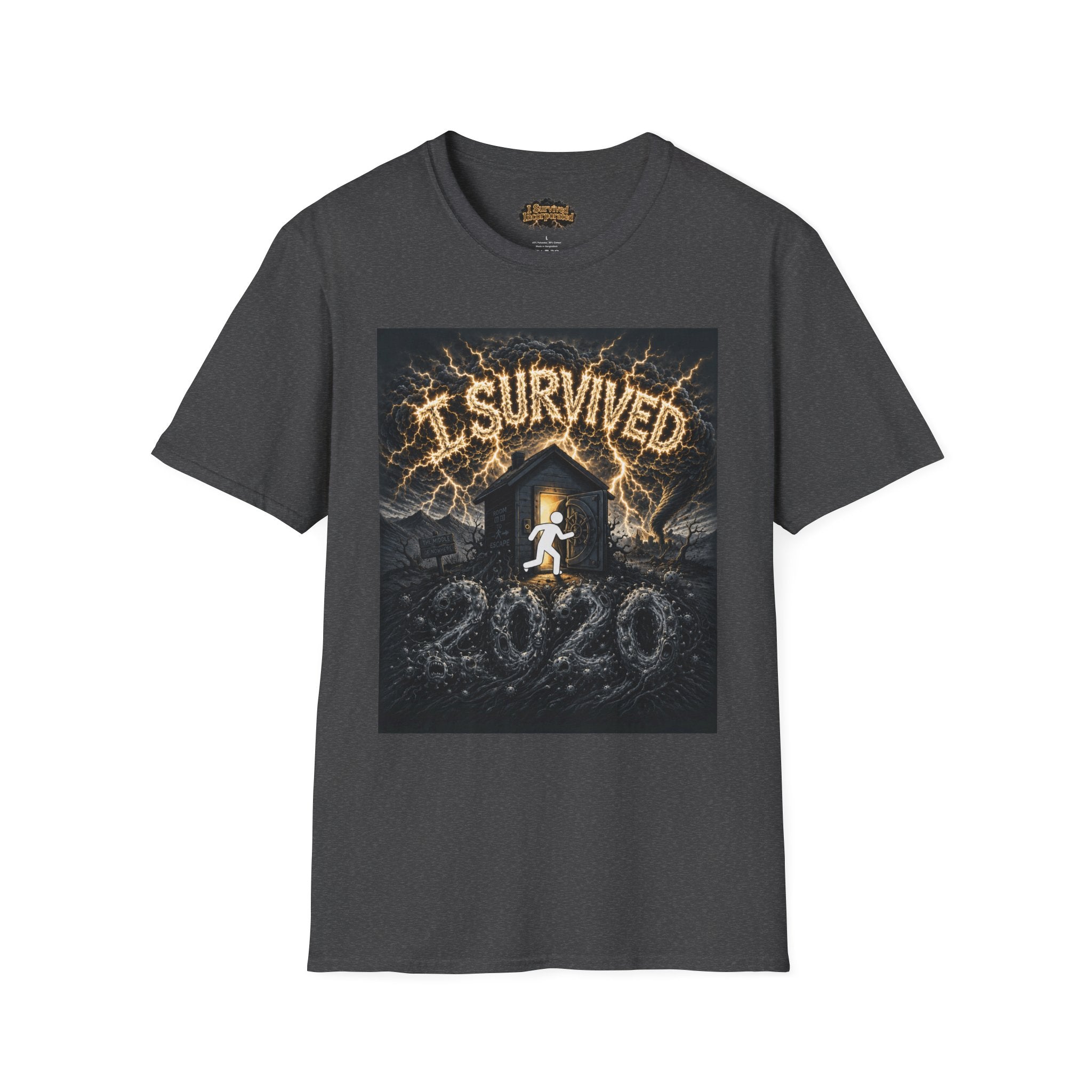 I Survived 2020 — Original Design Teaser Tee | Season 1 Premiere Drop Unisex Softstyle T-Shirt