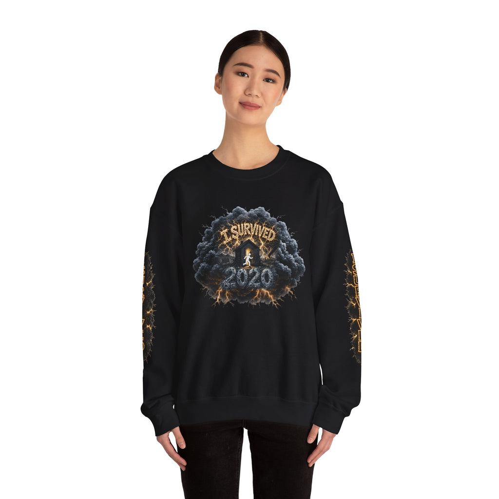 I Survived 2020 — Director's Cut Original Design Teaser Tee | Season 1 Premiere Drop Unisex Heavy Blend™ Crewneck Sweatshirt (SPECIAL EDITION)