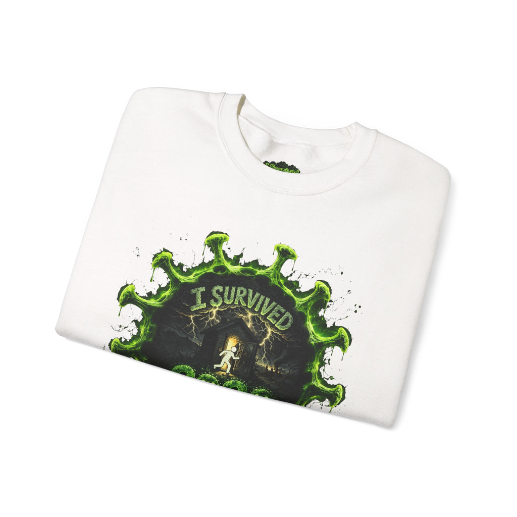 I Survived 2020 — Director's Cut S1:E3 "The Jab!" | Pandemic Edition Unisex Heavy Blend™ Crewneck Sweatshirt