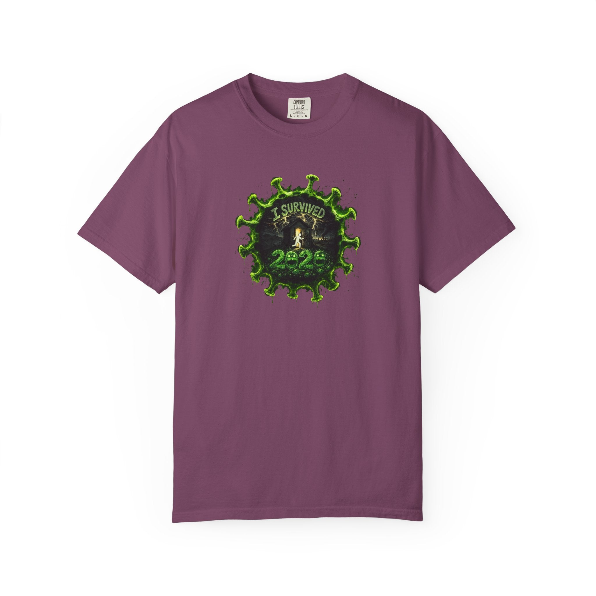 I Survived 2020 — PANDEMIC S1:E4: Director's Cut "Mask Madness" Unisex Garment-Dyed T-shirt