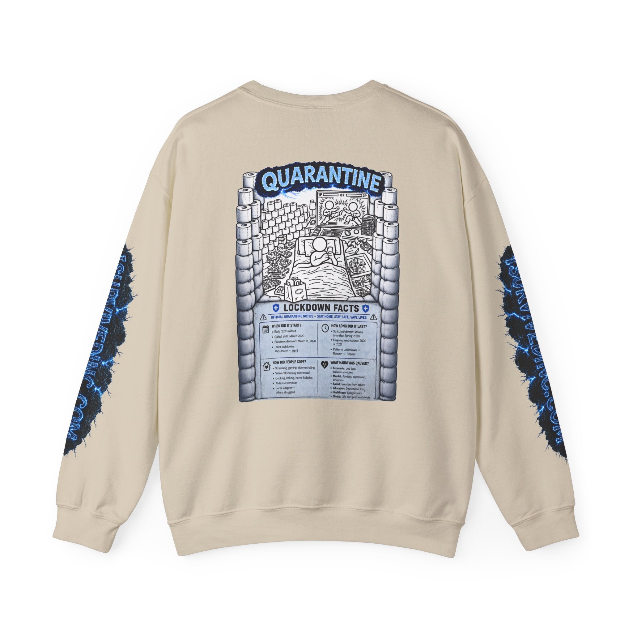I Survived 2020 — LOCKDOWN S3:E1: "Quarantine" Unisex Heavy Blend™ Crewneck Sweatshirt