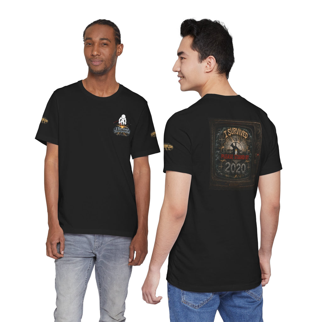 I Survived 2020 — "Please Stand By" Test Pattern Tee Special Edition Summer Premier Unisex Jersey Short Sleeve Tee