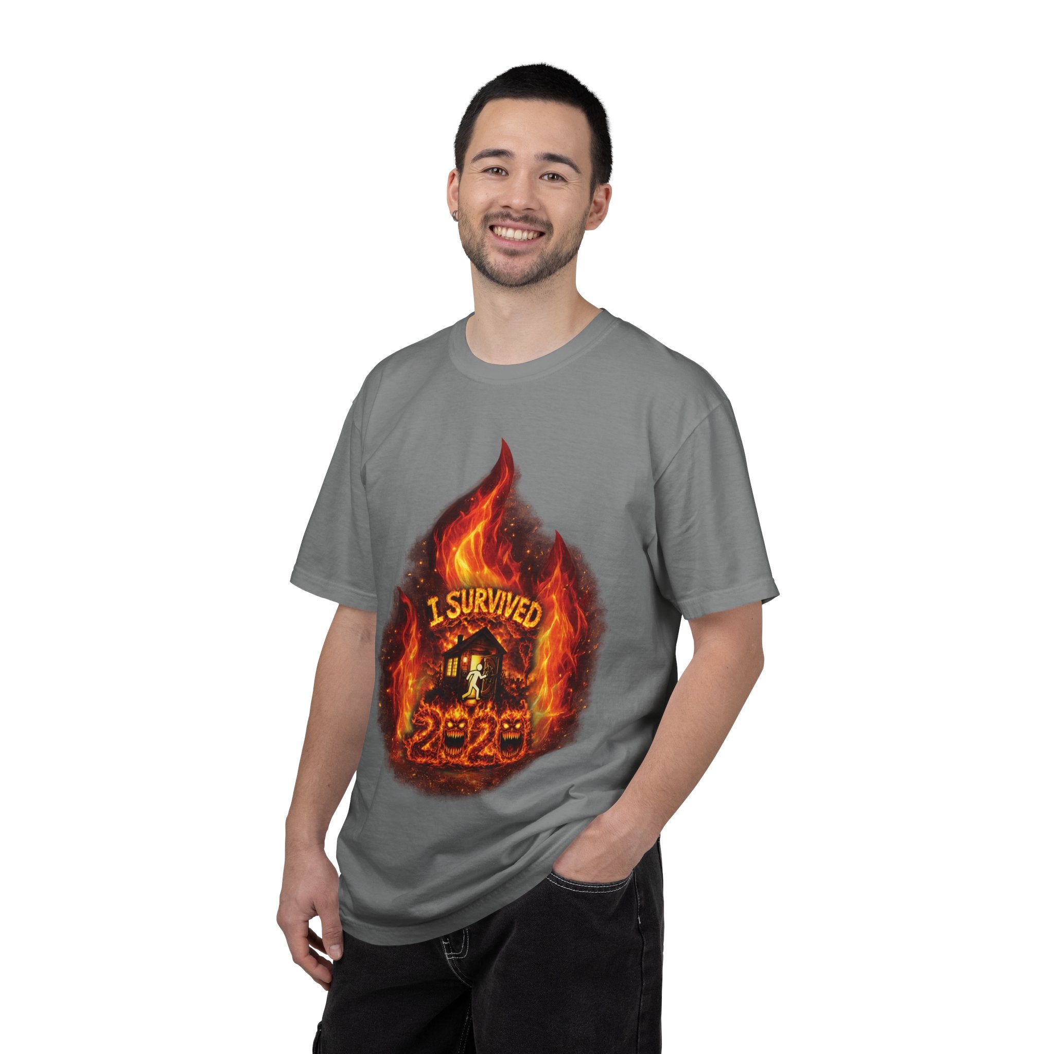 I Survived 2020 — Director's Cut S2:E3 "The California Wildfires" | Wildfire Edition Memorial Unisex Garment-Dyed T-shirt