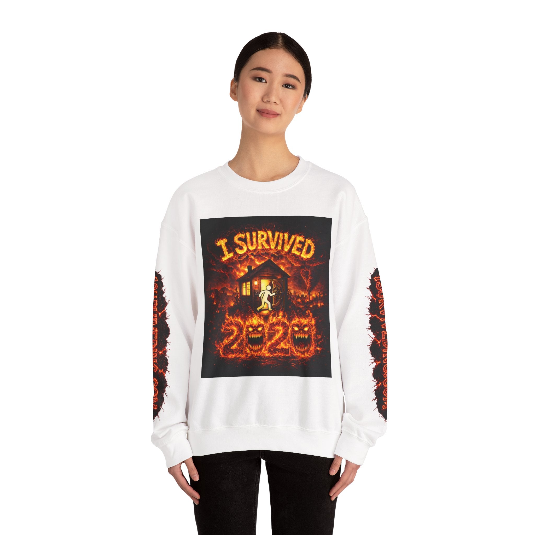 I Survived 2020 — S2:E4 "Western U.S. Wildfire Season" | Mid-Season Finale Pt. 1 | Wildfire Edition Memorial Unisex Heavy Blend™ Crewneck Sweatshirt