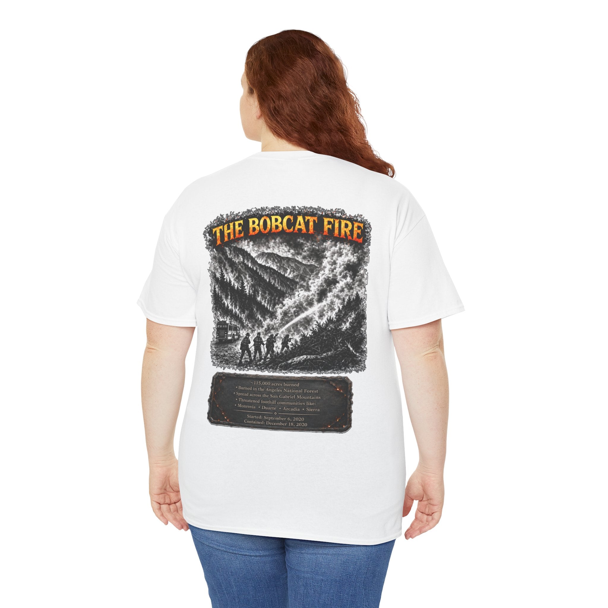 I Survived 2020 — WILDFIRES S2:E2: "The Bobcat Fire" Memorial Unisex Heavy Cotton Tee