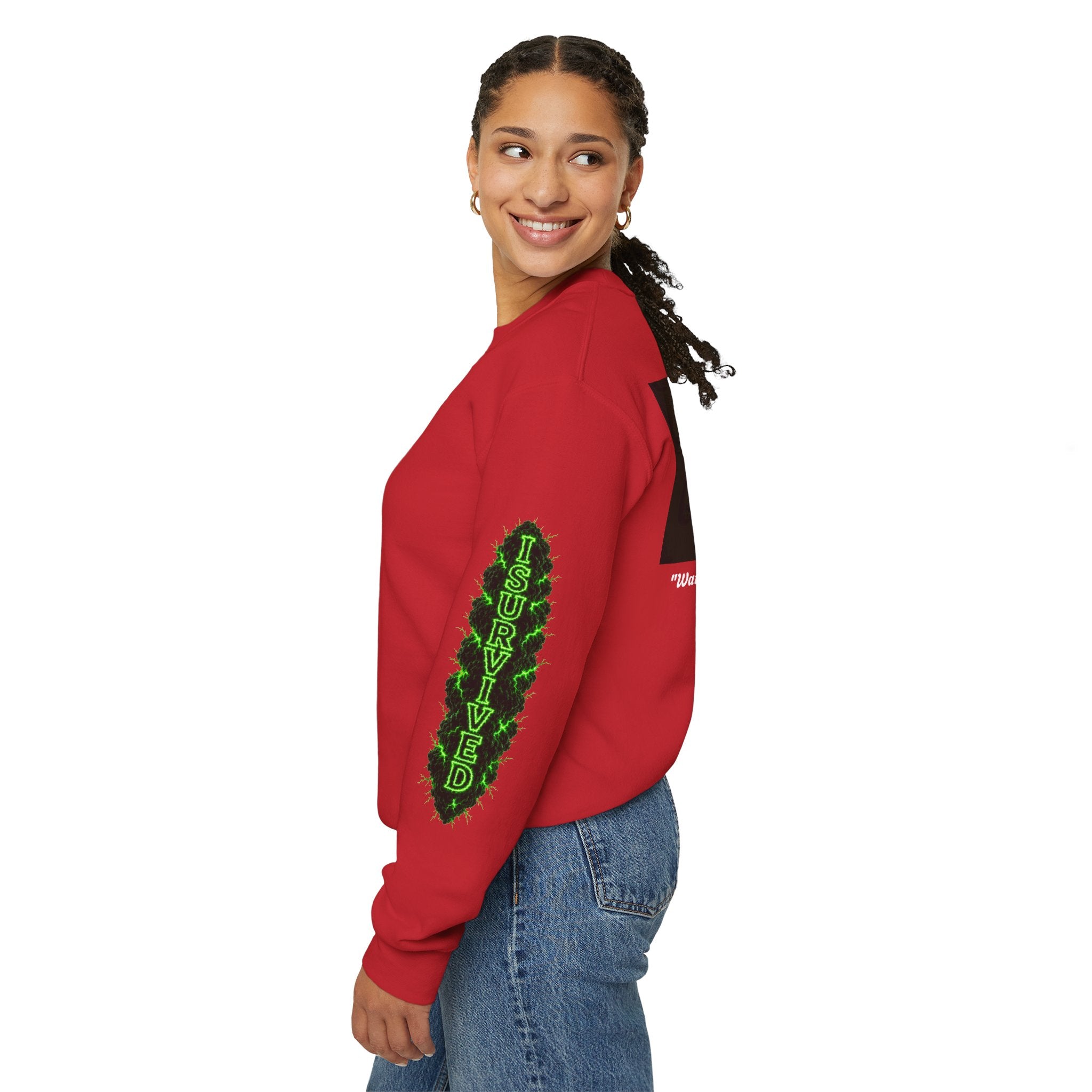 I Survived 2020 — PANDEMIC S1:E3: Director's Cut "The Jab!" Unisex Heavy Blend™ Crewneck Sweatshirt