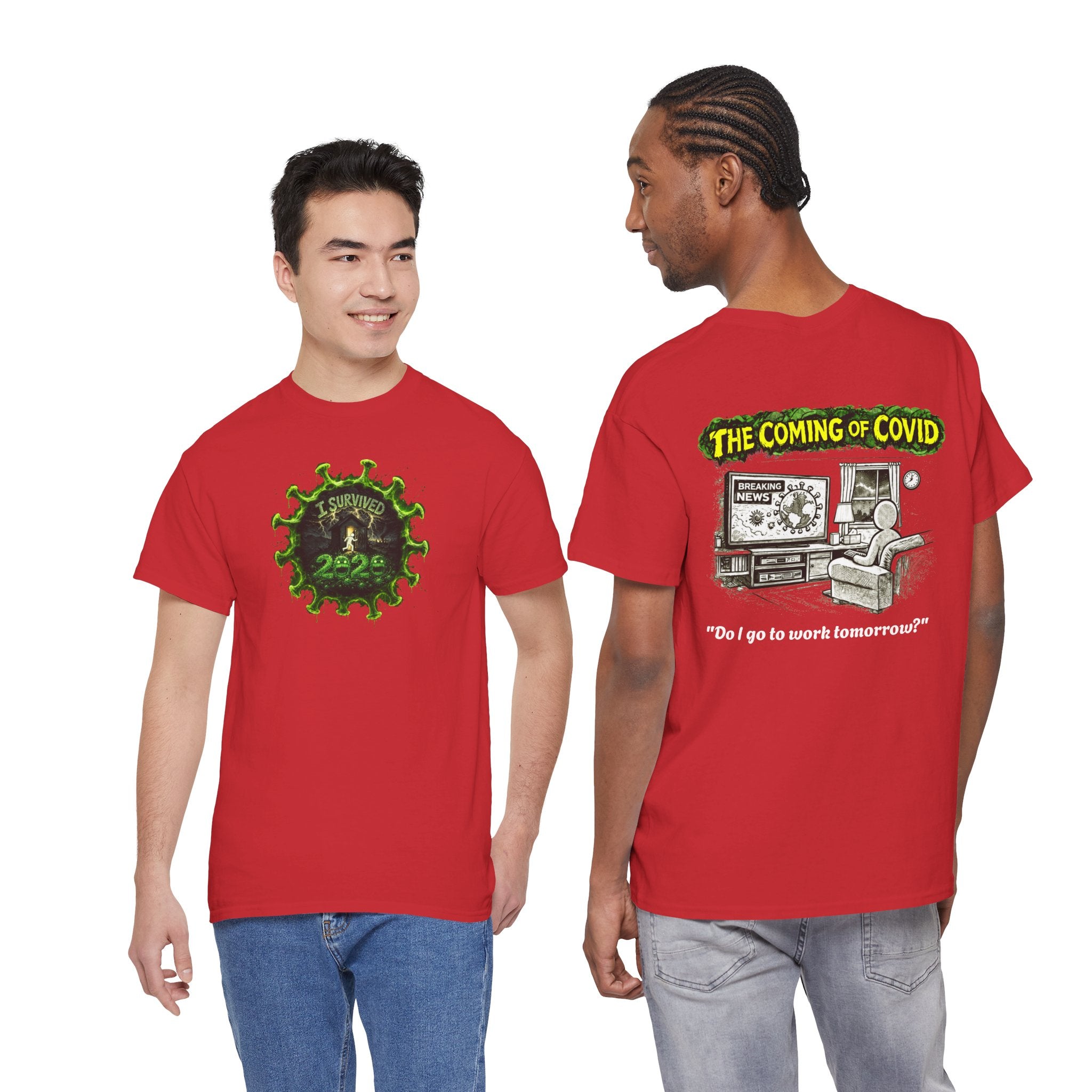 I Survived 2020 — PANDEMIC S1:E2: Director's Cut "The Coming of COVID" Unisex Heavy Cotton Tee