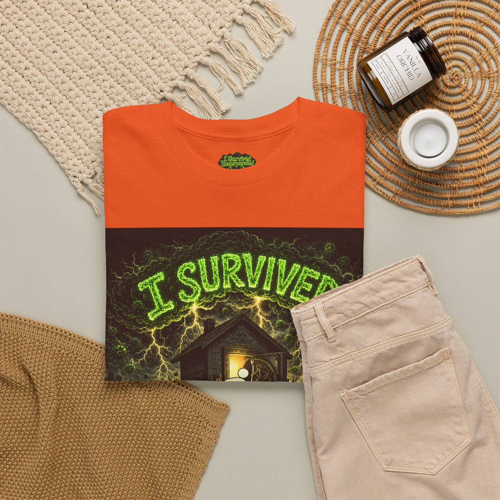 Sobreviví al 2020 — T1:E5 "El día del juicio final de las entregas" | Camiseta unisex de algodón pesado (Edición Pandemia) (EDICIÓN ESPECIAL)
