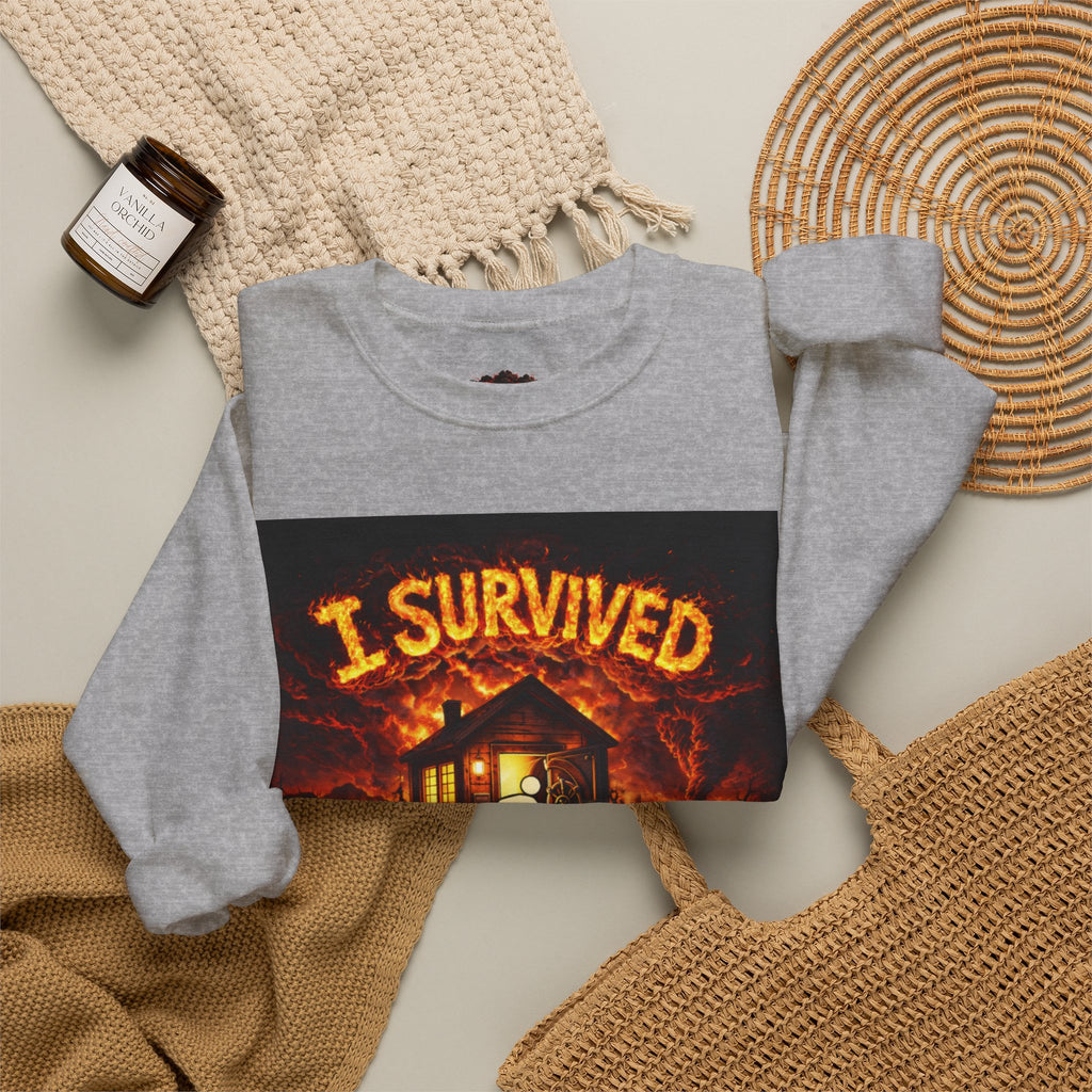 I Survived 2020 — WILDFIRES S2:E4: "Western U.S." Memorial Unisex Heavy Blend™ Crewneck Sweatshirt