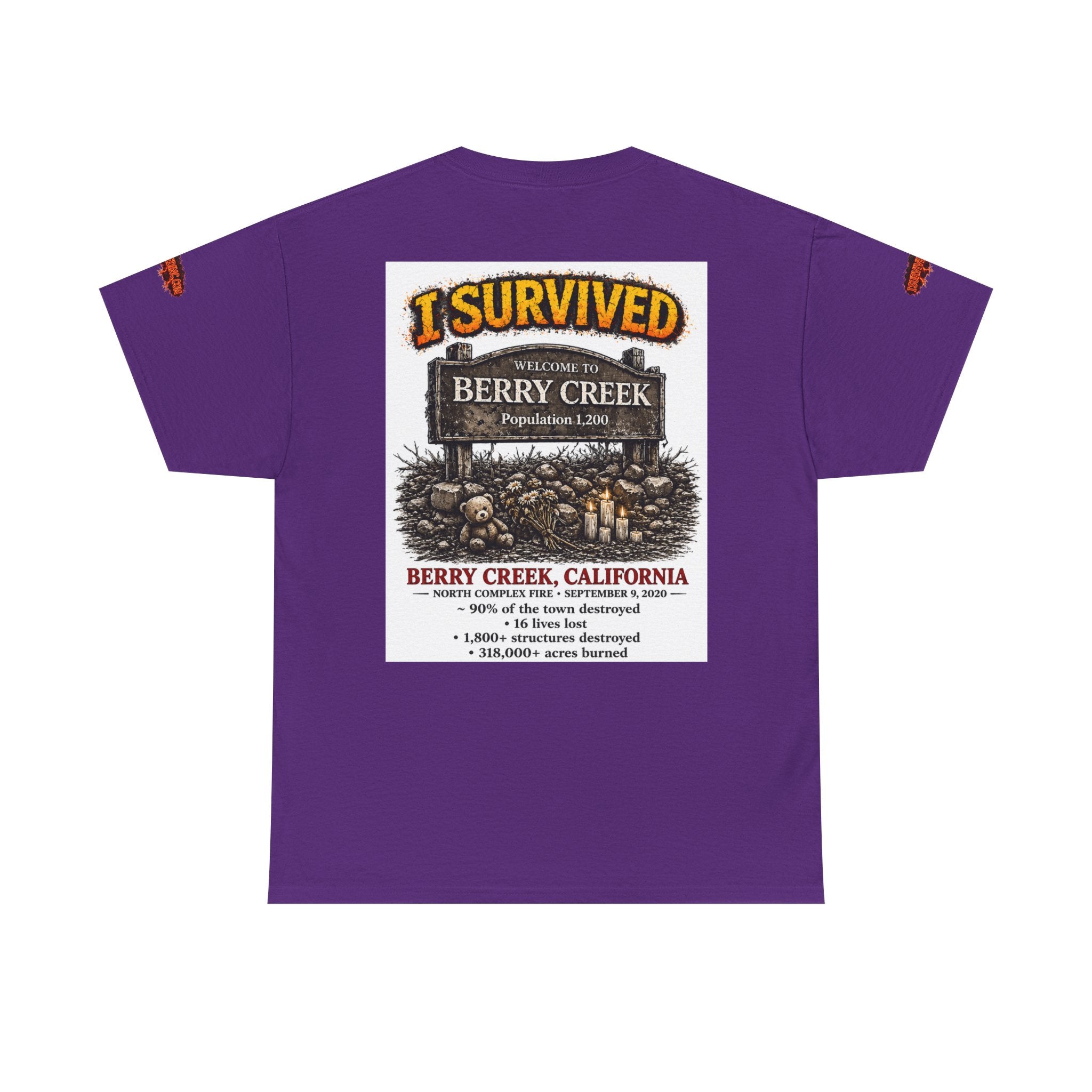 I Survived 2020 — S2:E1 "Berry Creek" | Wildfire Edition Memorial Unisex Heavy Cotton Tee (SPECIAL EDITION)