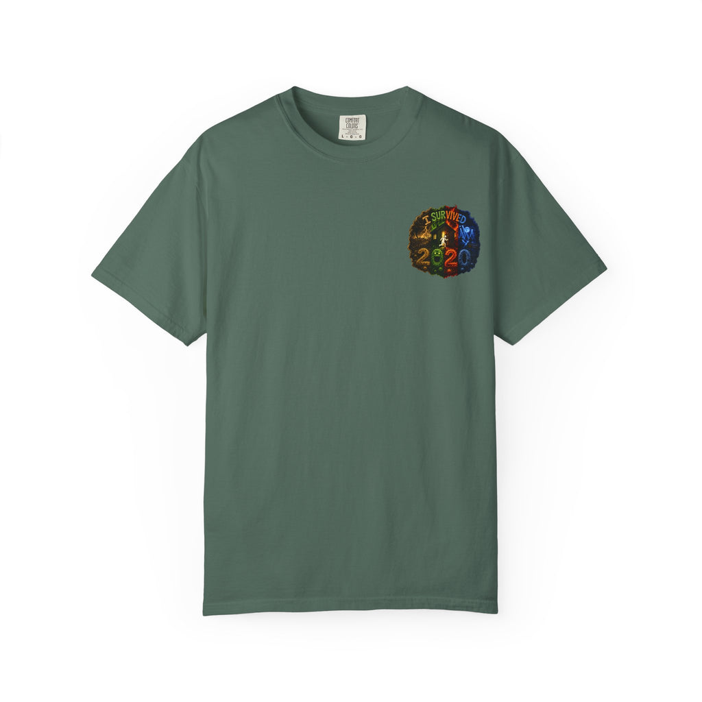 I Survived 2020 — "No Signal" Test Pattern Tee Alien Broadcast Finale Summer Premiere Unisex Garment-Dyed T-shirt