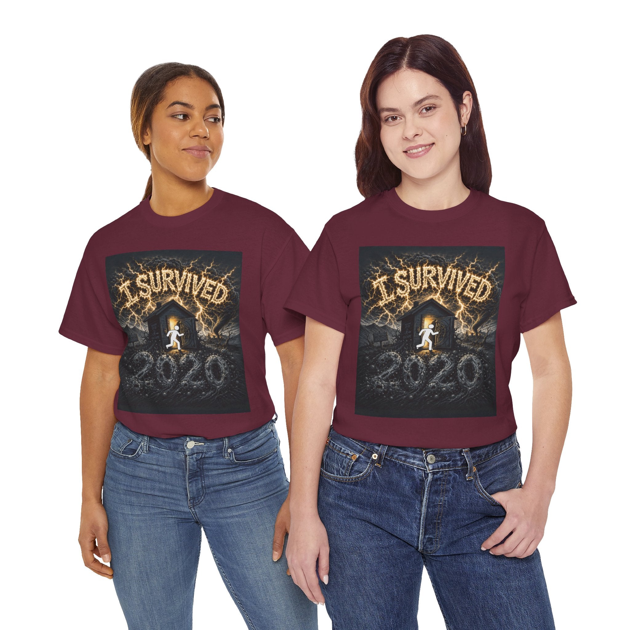 I Survived 2020 — Original PILOT Design Unisex Heavy Cotton Tee