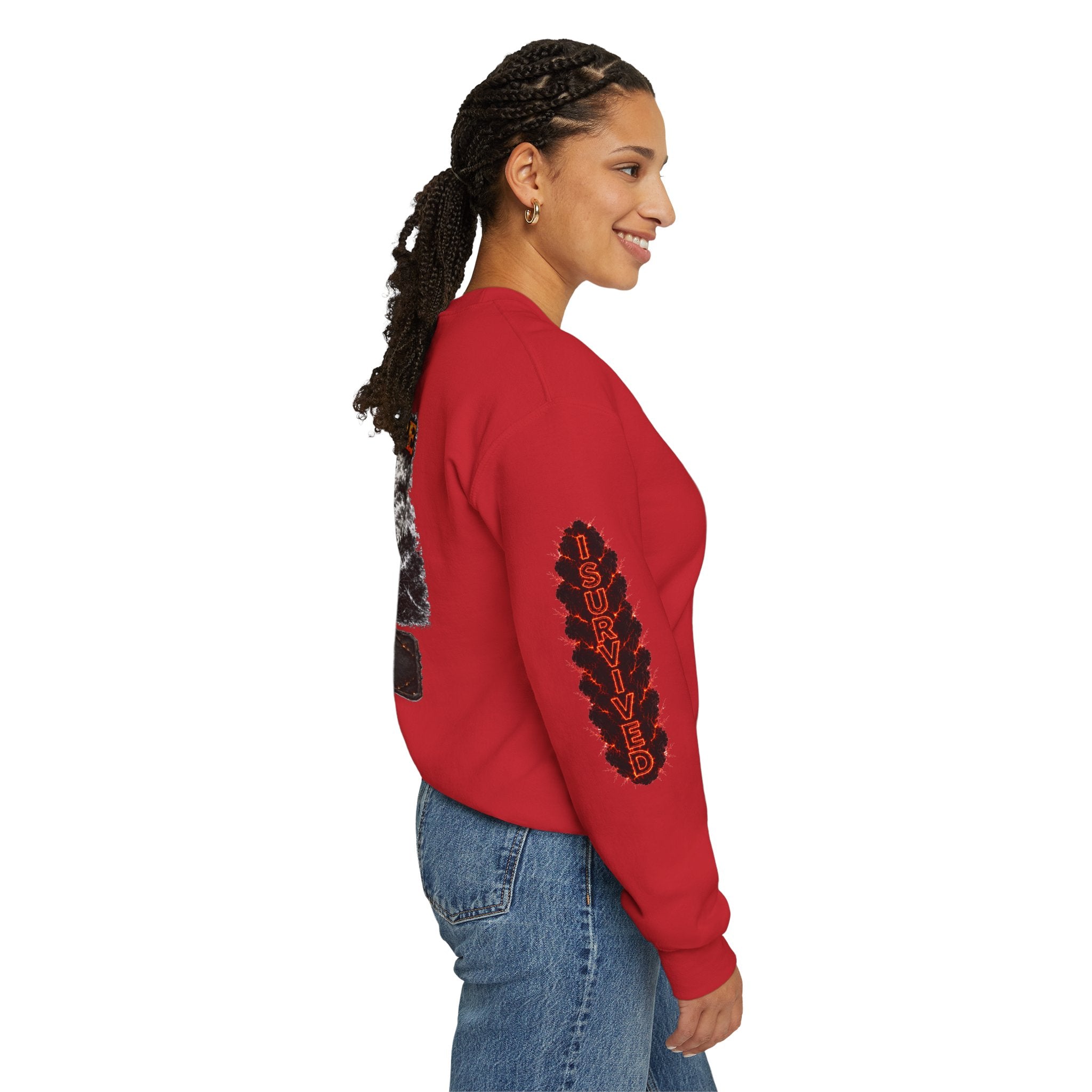 I Survived 2020 — WILDFIRES S2:E2: Director's Cut "The Bobcat Fire" Memorial Unisex Heavy Blend™ Crewneck Sweatshirt