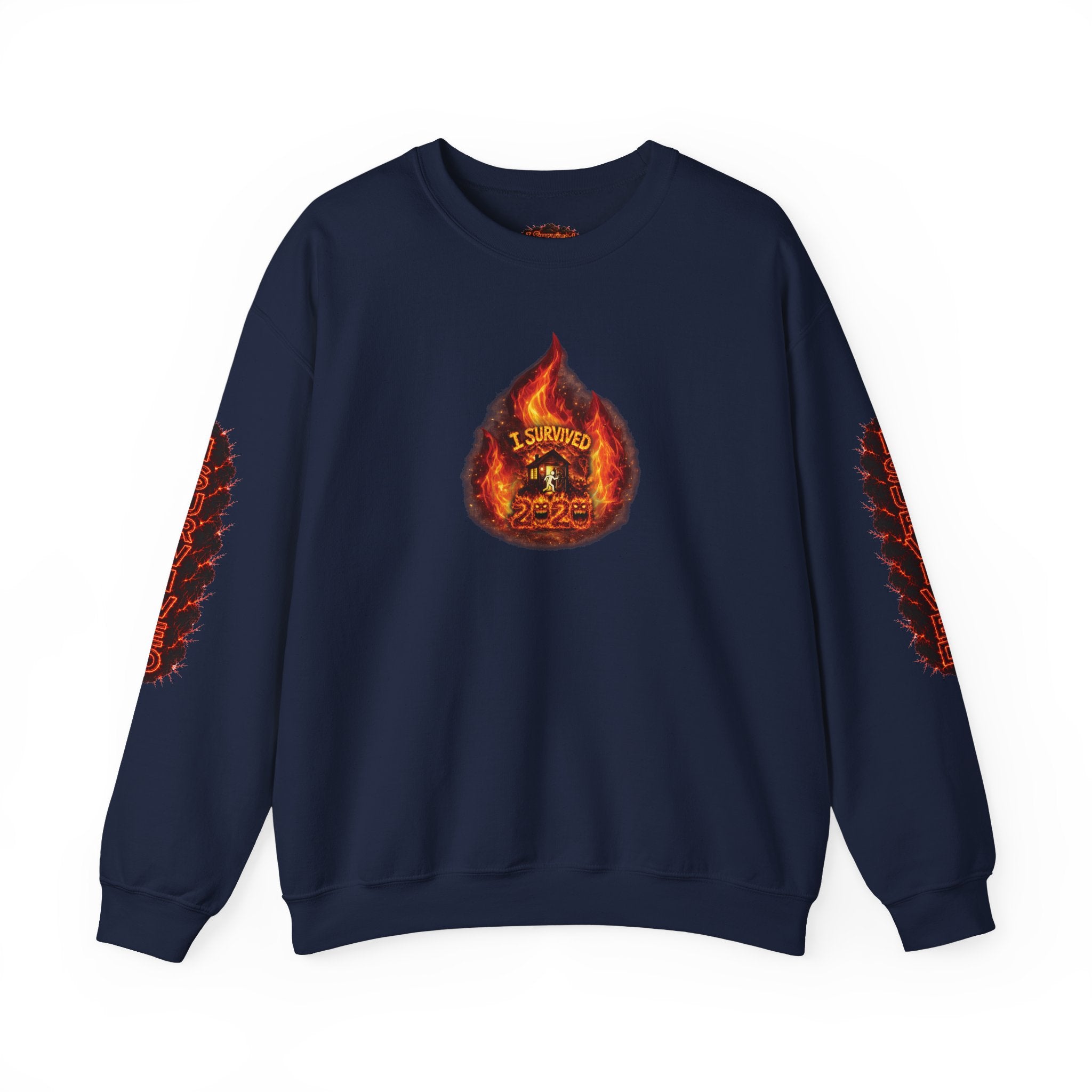 I Survived 2020 — WILDFIRES S2:E3: Director's Cut "The California Wildfires" Memorial Unisex Heavy Blend™ Crewneck Sweatshirt