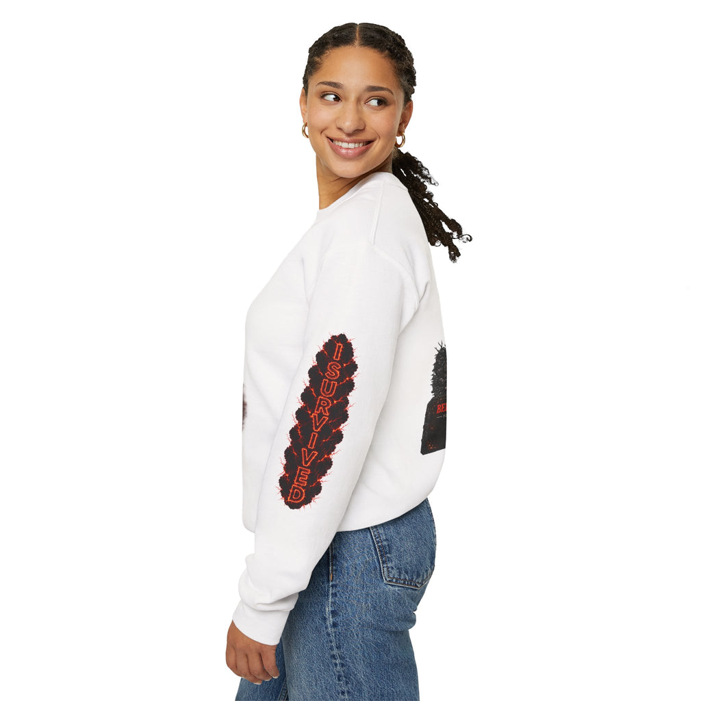 I Survived 2020 — Director's Cut S2:E2 "The Bobcat Fire" | Wildfire Edition Memorial Unisex Heavy Blend™ Crewneck Sweatshirt