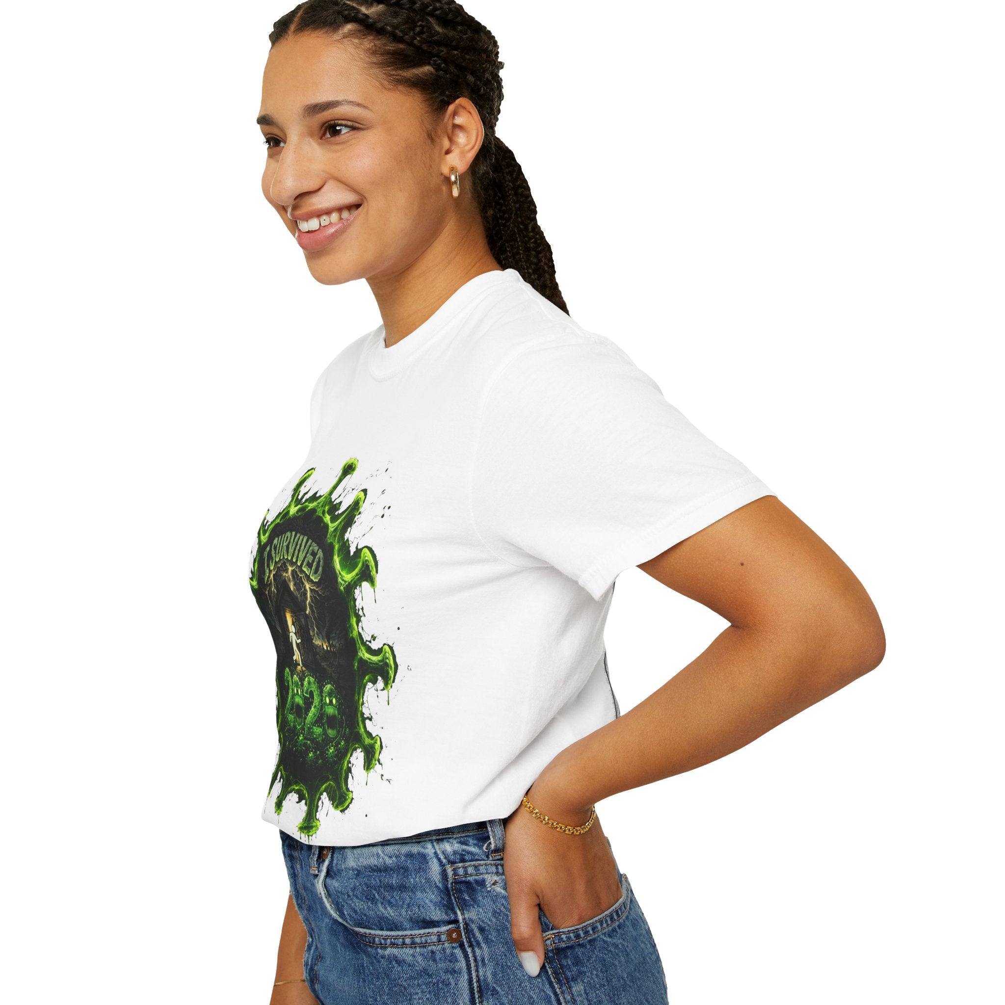 I Survived 2020 — Director's Cut S1:E5 "Delivery Doomsday" | Pandemic Edition Unisex Garment-Dyed T-shirt