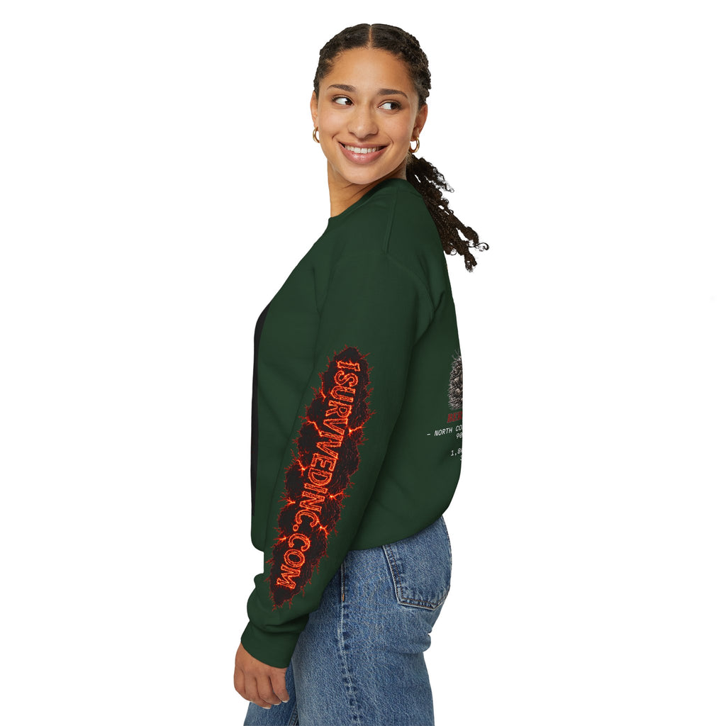 I Survived 2020 — S2:E1 "Berry Creek" | Wildfire Edition Memorial Unisex Heavy Blend™ Crewneck Sweatshirt