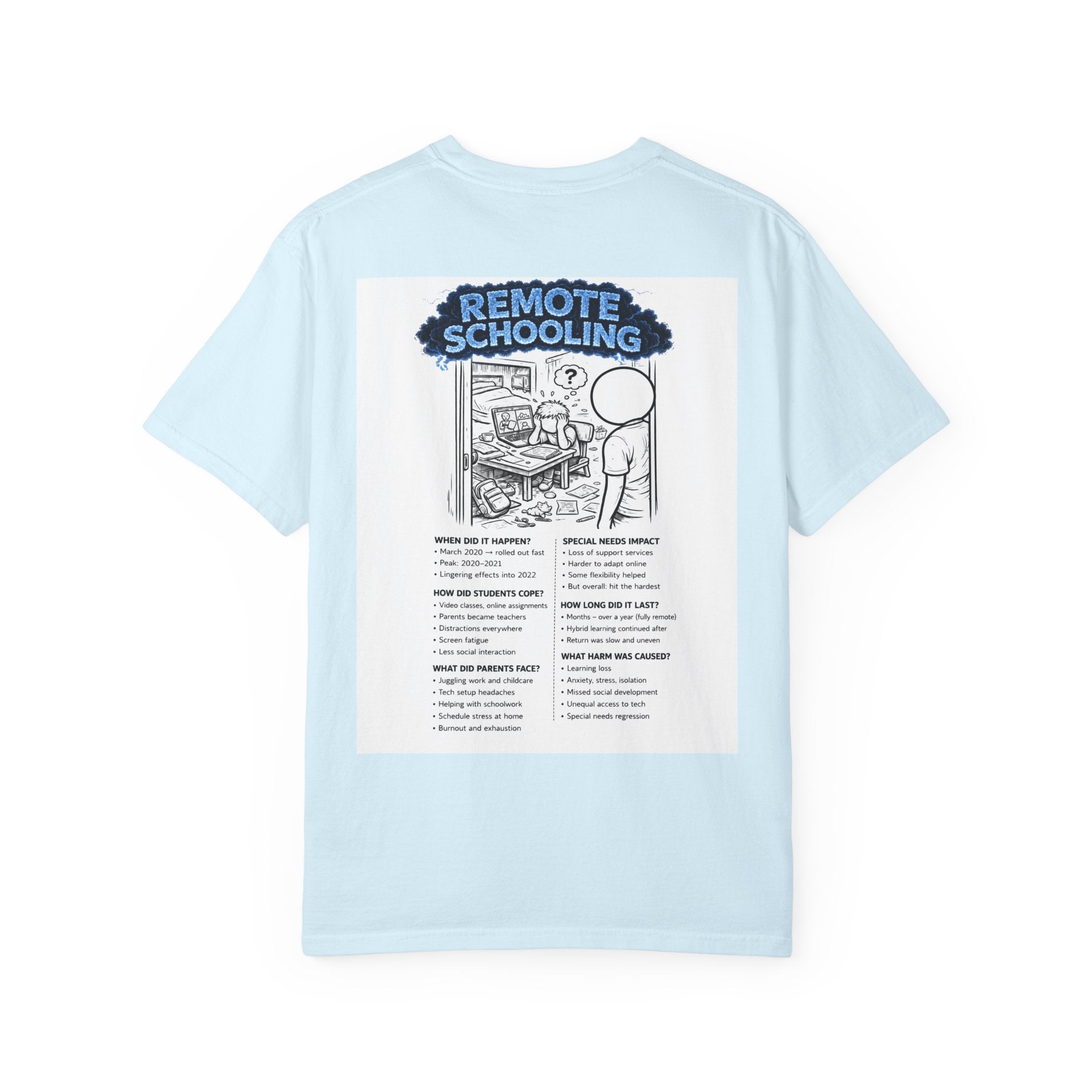 I Survived 2020 — S3:E3 "Remote Schooling" | Lockdown Edition Documentary Unisex Garment-Dyed T-shirt