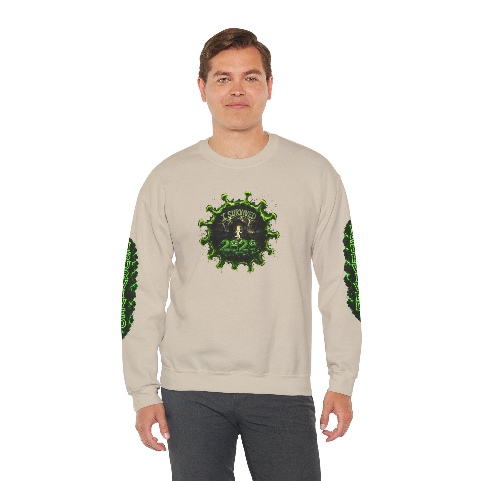 I Survived 2020 — PANDEMIC S1:E1: Director's Cut "COVID-19: The Coronavirus" Unisex Heavy Blend™ Crewneck Sweatshirt