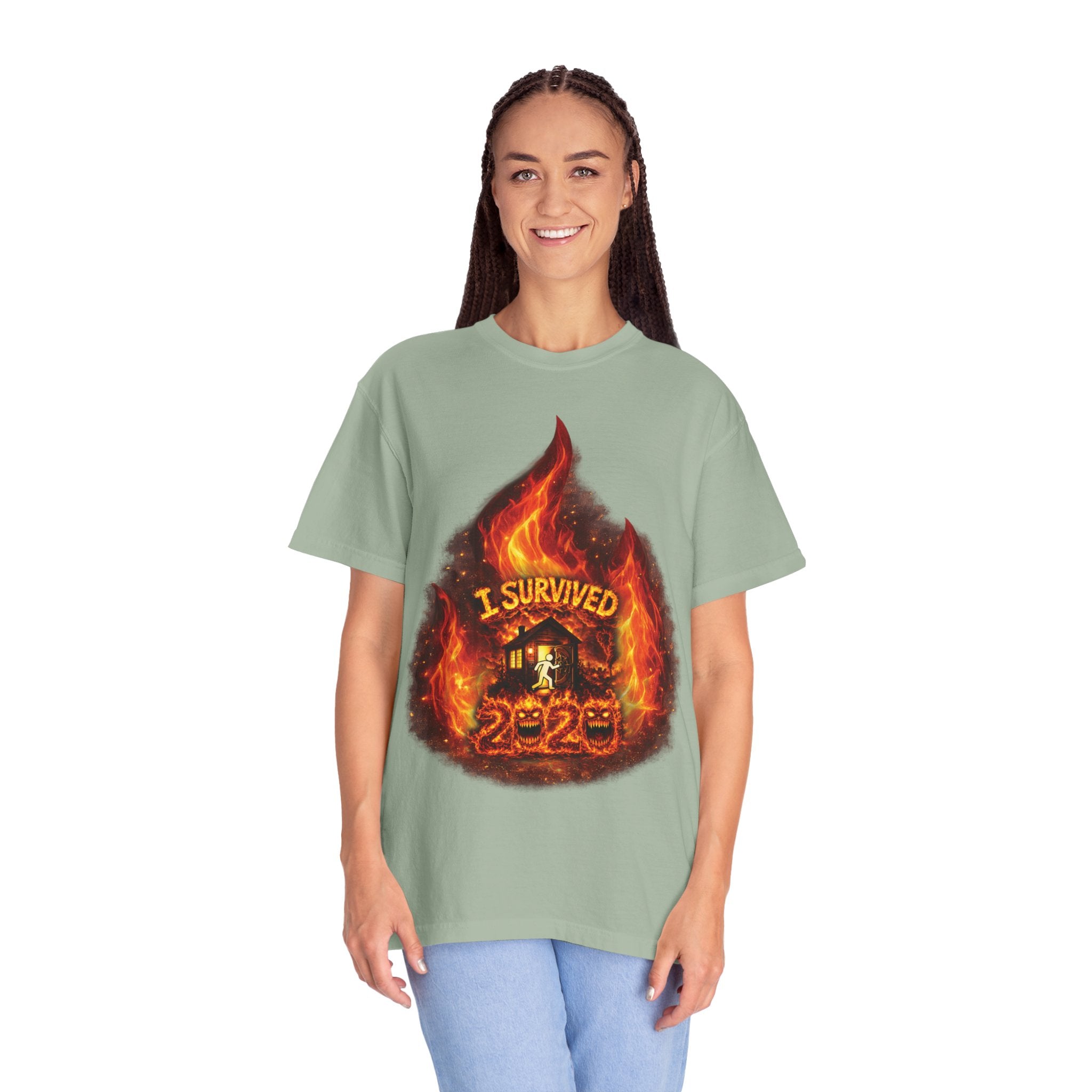 I Survived 2020 — Director's Cut S2:E4 "Western U.S. Wildfire Season" | Mid-Season Finale Pt. 1 | Wildfire Edition Memorial Unisex Garment-Dyed T-shirt