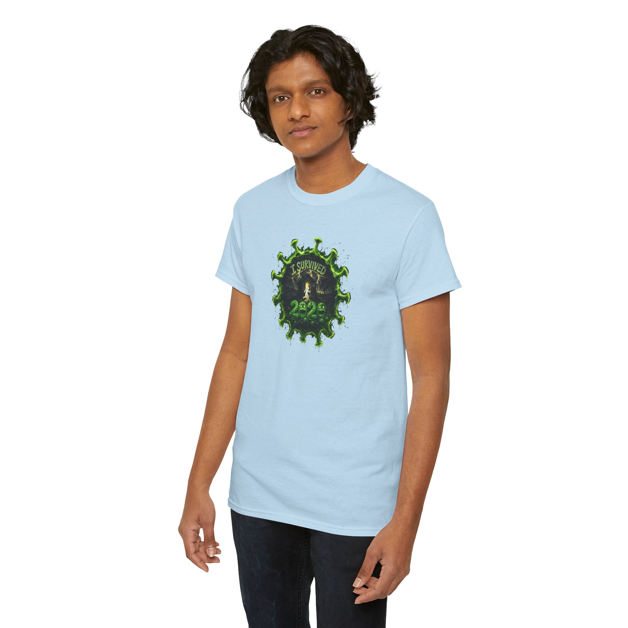 I Survived 2020 — PANDEMIC S1:E1: Director's Cut "COVID-19: The Coronavirus" Unisex Heavy Cotton Tee