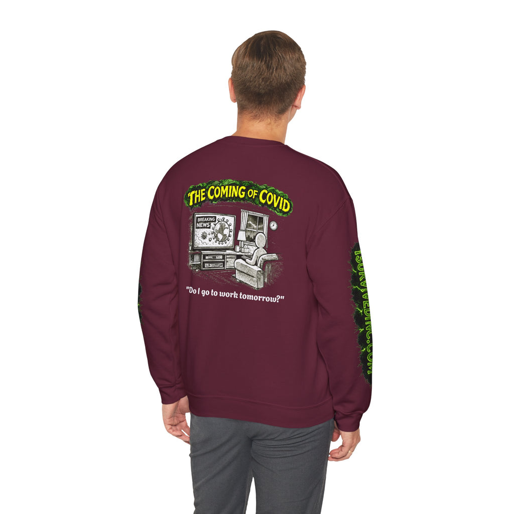 I Survived 2020 — PANDEMIC S1:E2: "The Coming of COVID" Unisex Heavy Blend™ Crewneck Sweatshirt