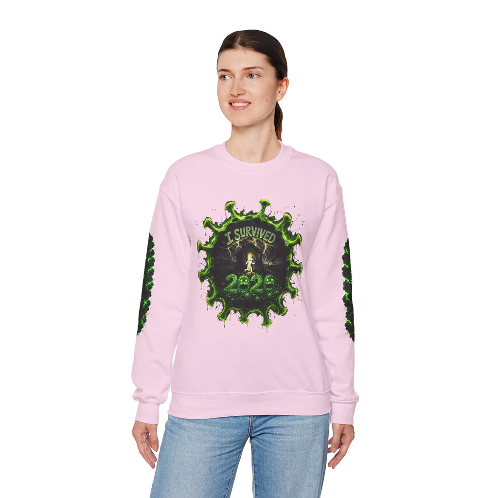 I Survived 2020 — Director's Cut S1:E3 "The Jab!" | Pandemic Edition Unisex Heavy Blend™ Crewneck Sweatshirt