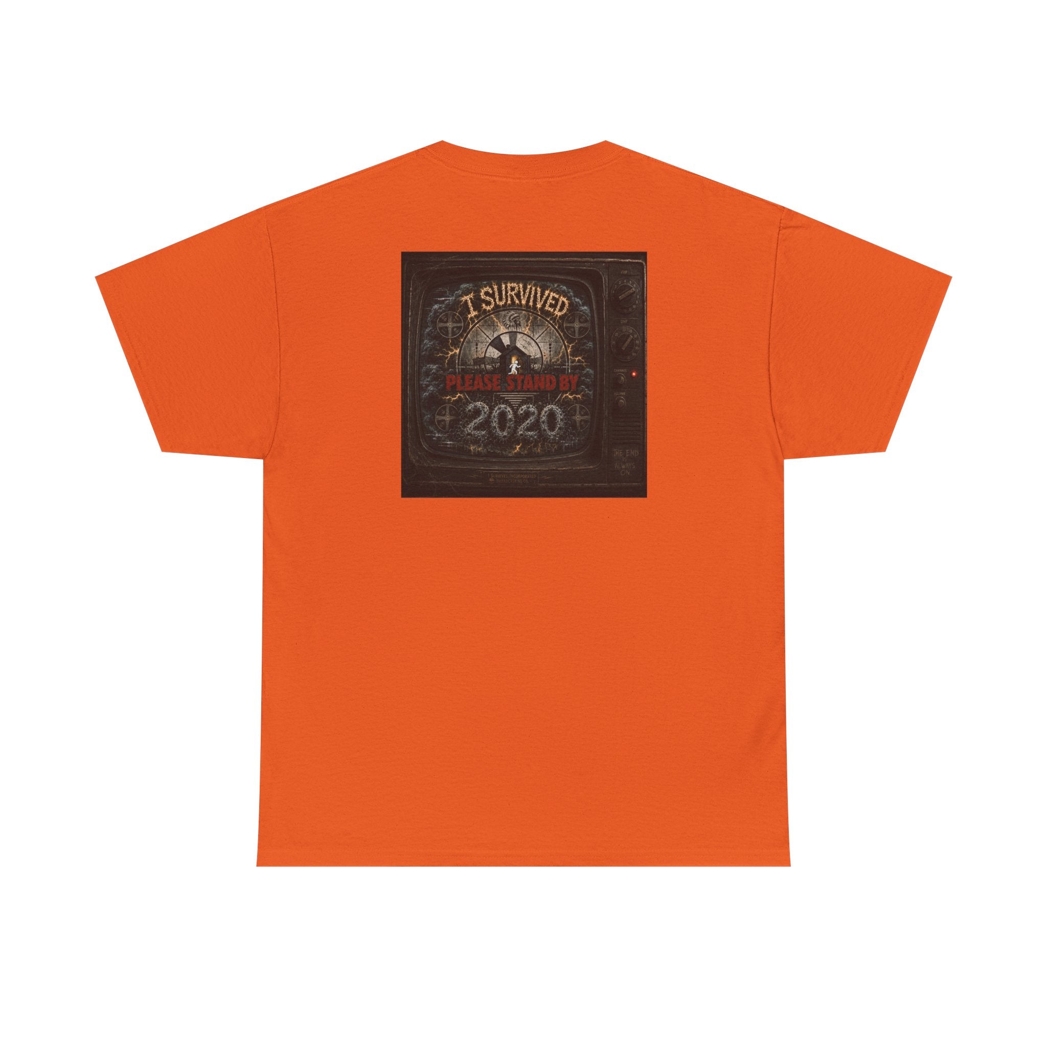 I Survived 2020 — "Please Stand By" Test Pattern Tee Summer Premier Unisex Heavy Cotton Tee