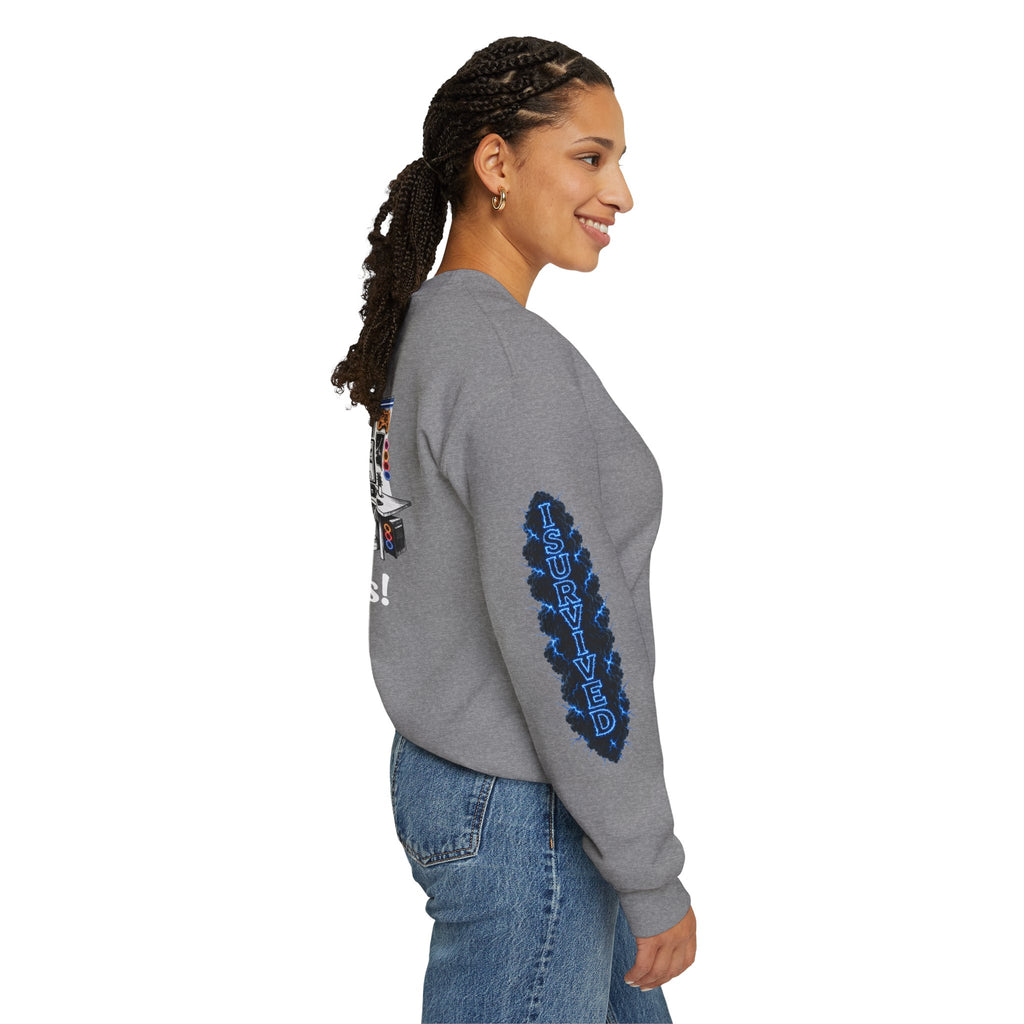 I Survived 2020 — LOCKDOWN S3:E4: Director's Cut "Working From Home" Unisex Heavy Blend™ Crewneck Sweatshirt