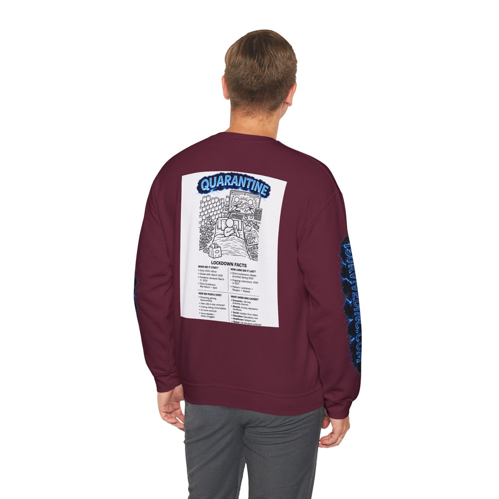 I Survived 2020 — S3:E1 "Quarantine" | Lockdown Edition Documentary Unisex Heavy Blend™ Crewneck Sweatshirt