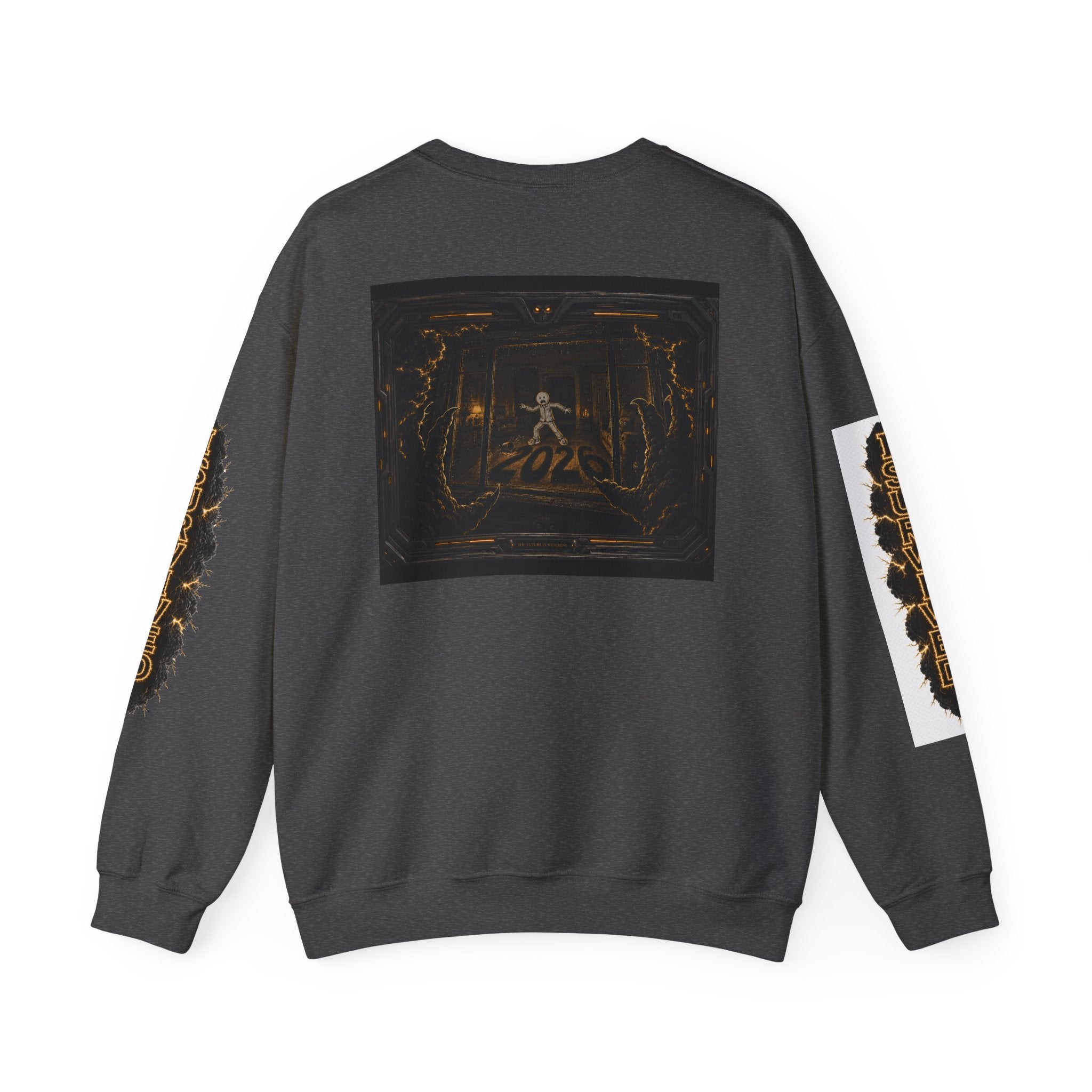 I Survived 2020 — Director's Cut Original Design Teaser Tee | Season 1 Premiere Drop Unisex Heavy Blend™ Crewneck Sweatshirt