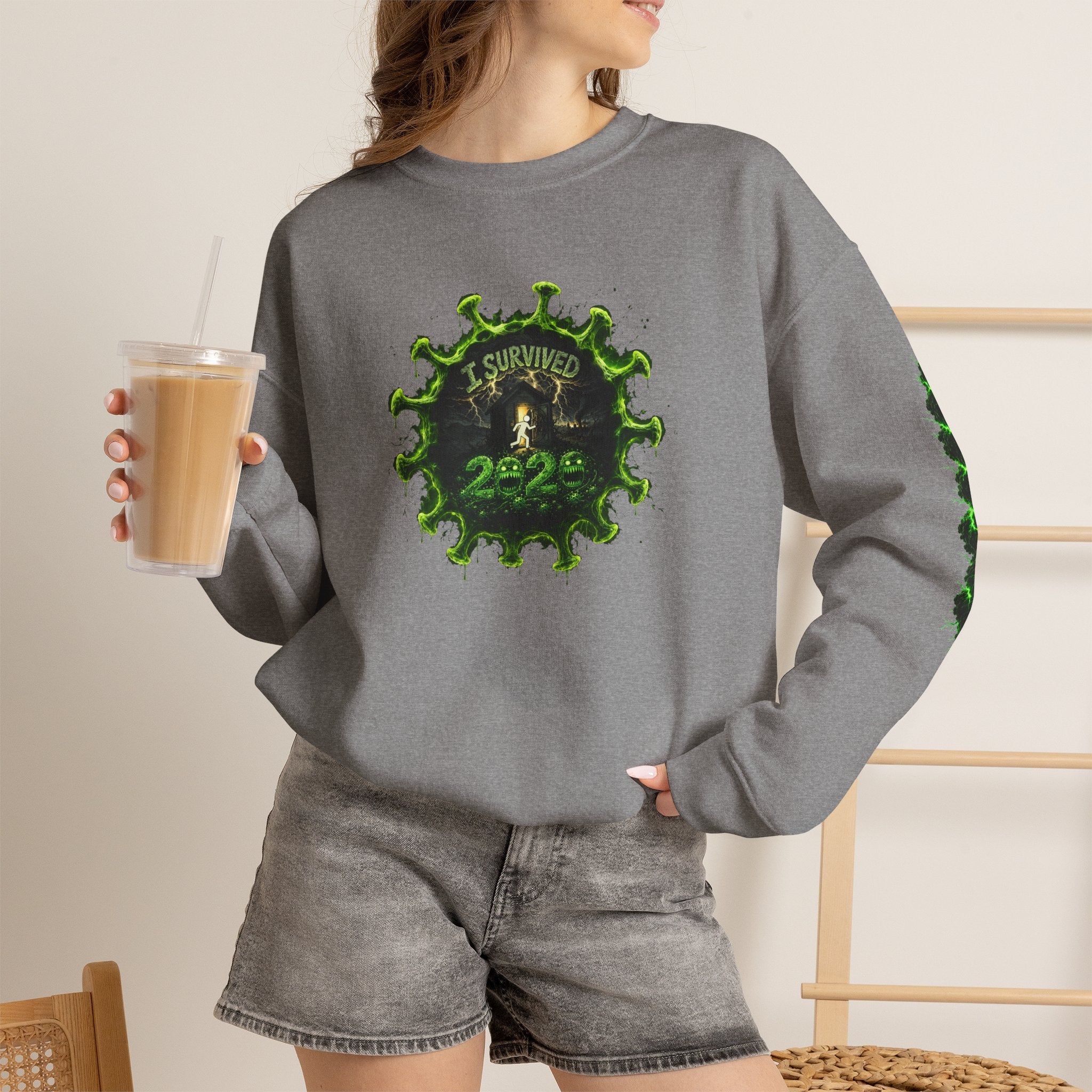 I Survived 2020 — PANDEMIC S1:E2: Director's Cut "The Coming of COVID" Unisex Heavy Blend™ Crewneck Sweatshirt