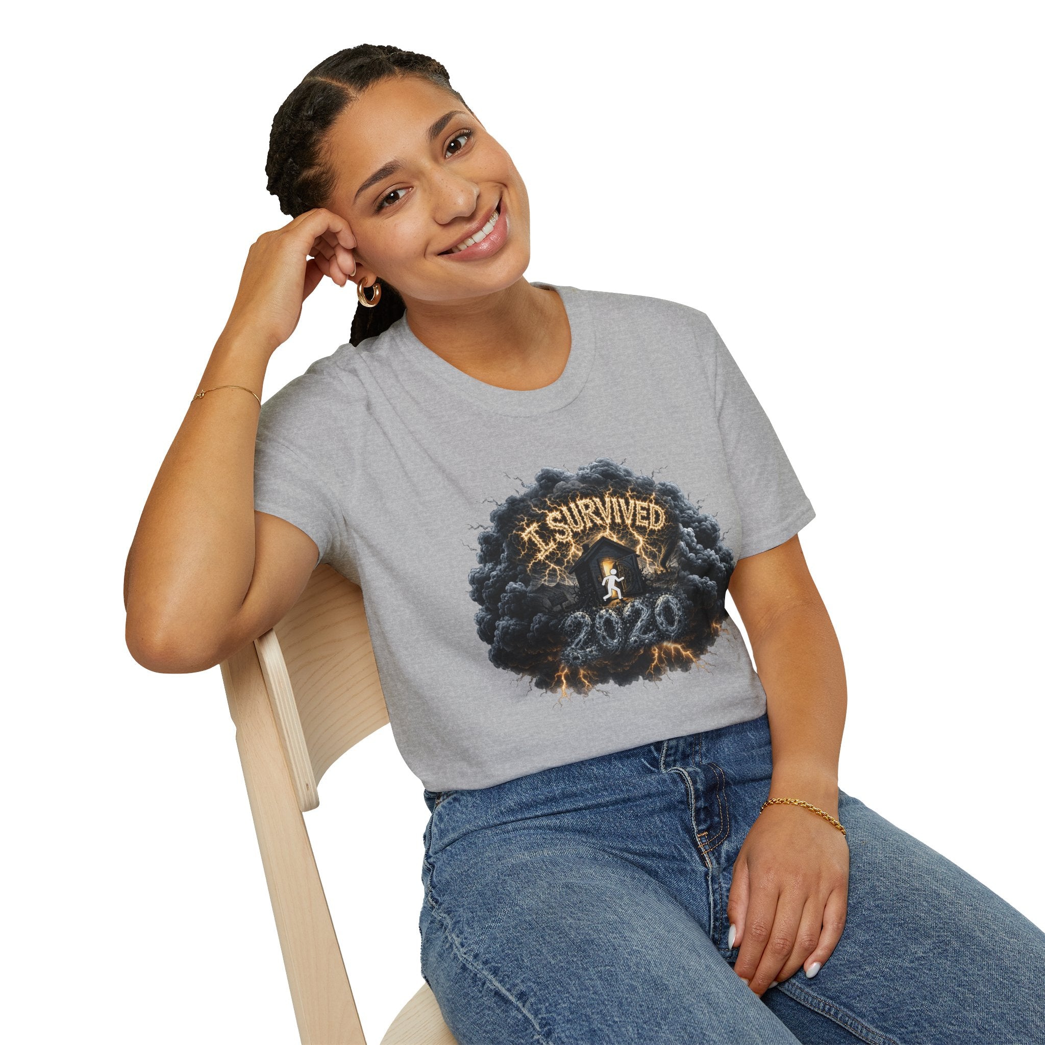 I Survived 2020 — Director's Cut Original Design Teaser Tee | Season 1 Premiere Drop Unisex Softstyle T-Shirt