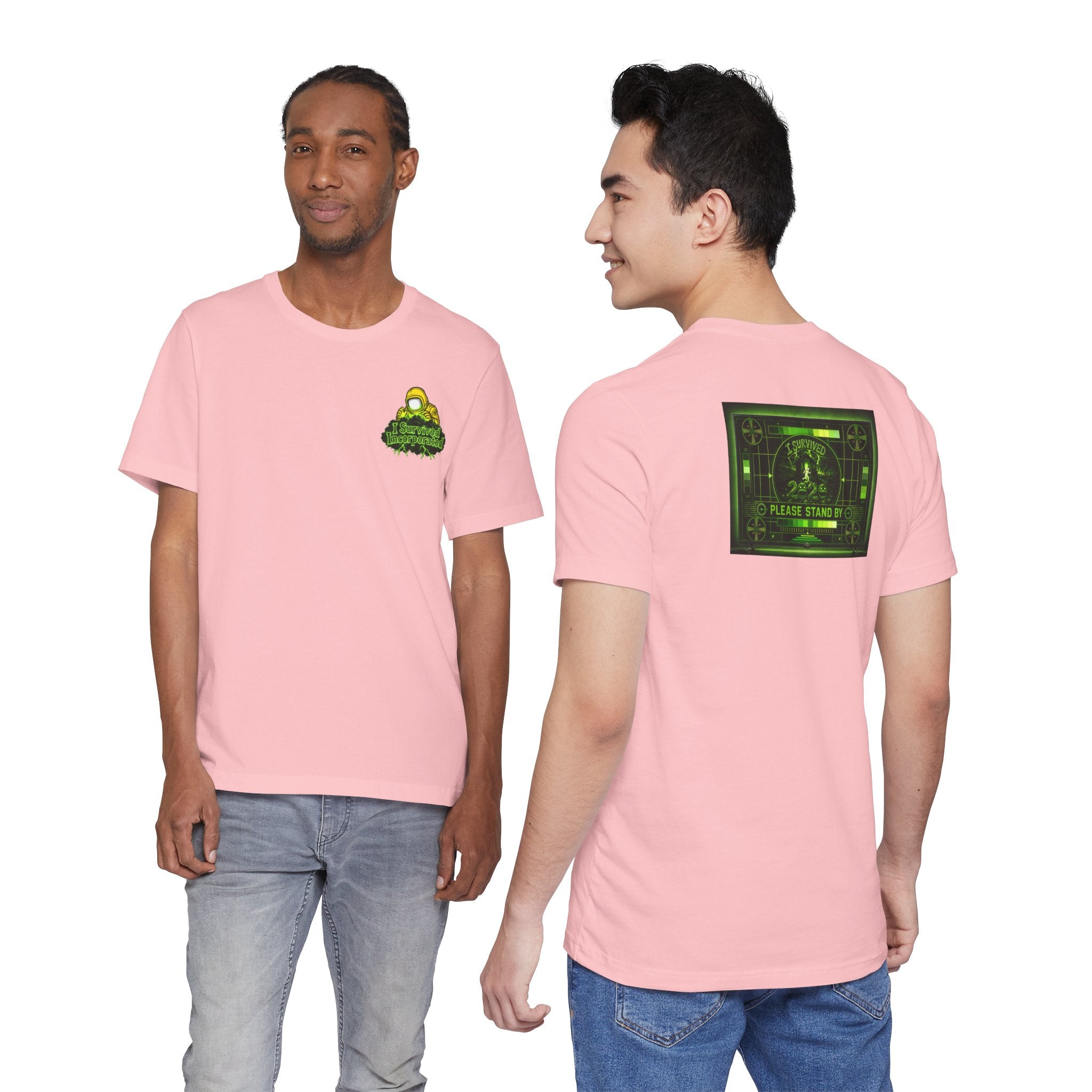 I Survived 2020 — "Please Stand By" Test Pattern Toxic Signal Tee Summer Premiere Unisex Jersey Short Sleeve Tee