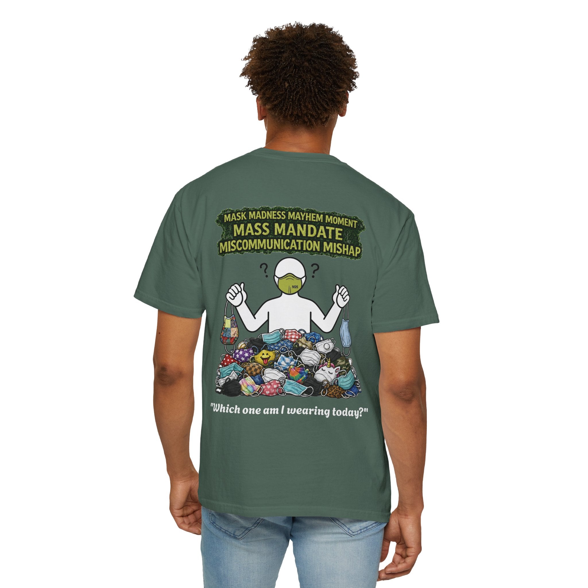 I Survived 2020 — Director's Cut S1:E4 "Mask Madness Mayhem Moment" | Pandemic Edition Unisex Garment-Dyed T-shirt