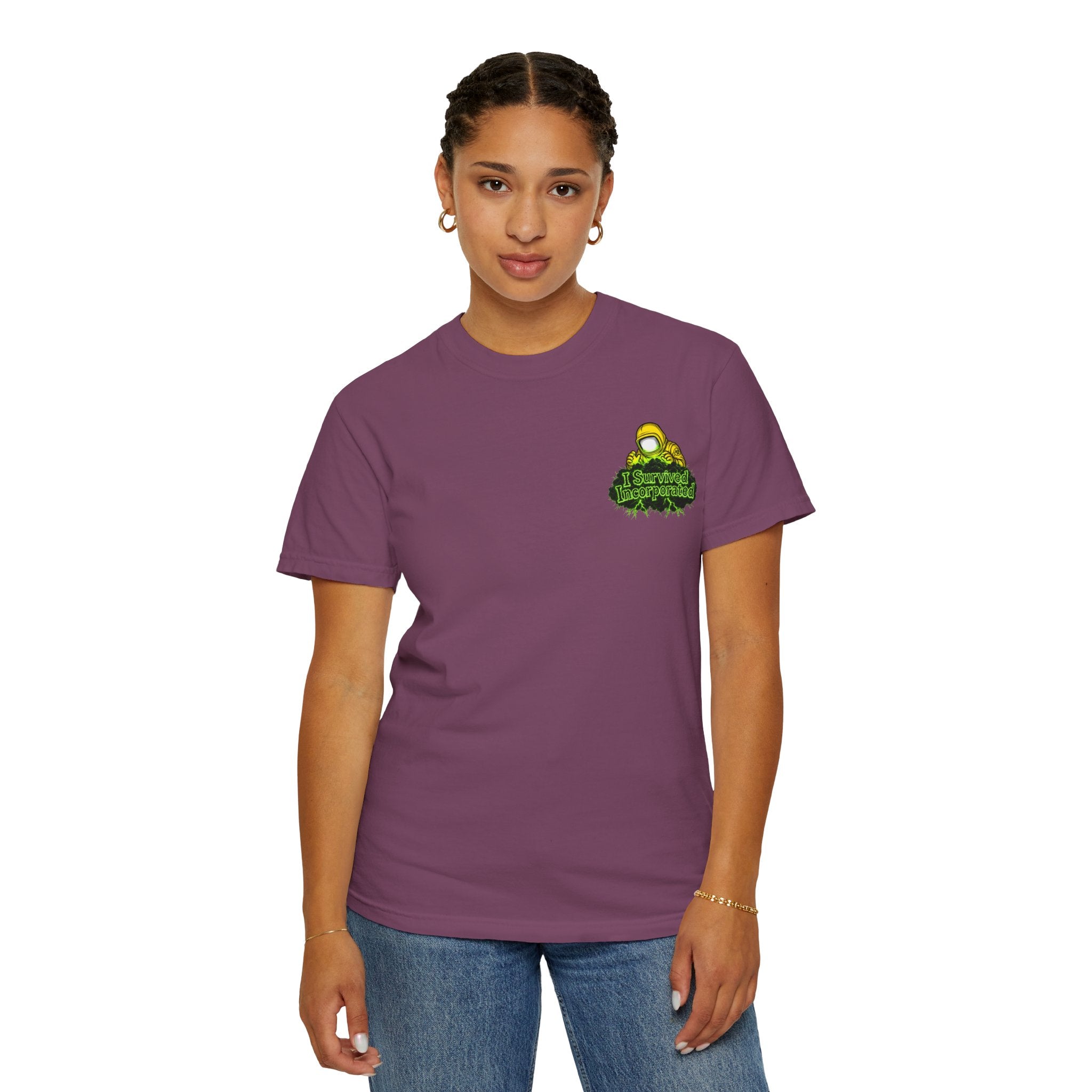 I Survived 2020 — "Please Stand By" Test Pattern Toxic Signal Tee Summer Premiere Unisex Garment-Dyed T-shirt