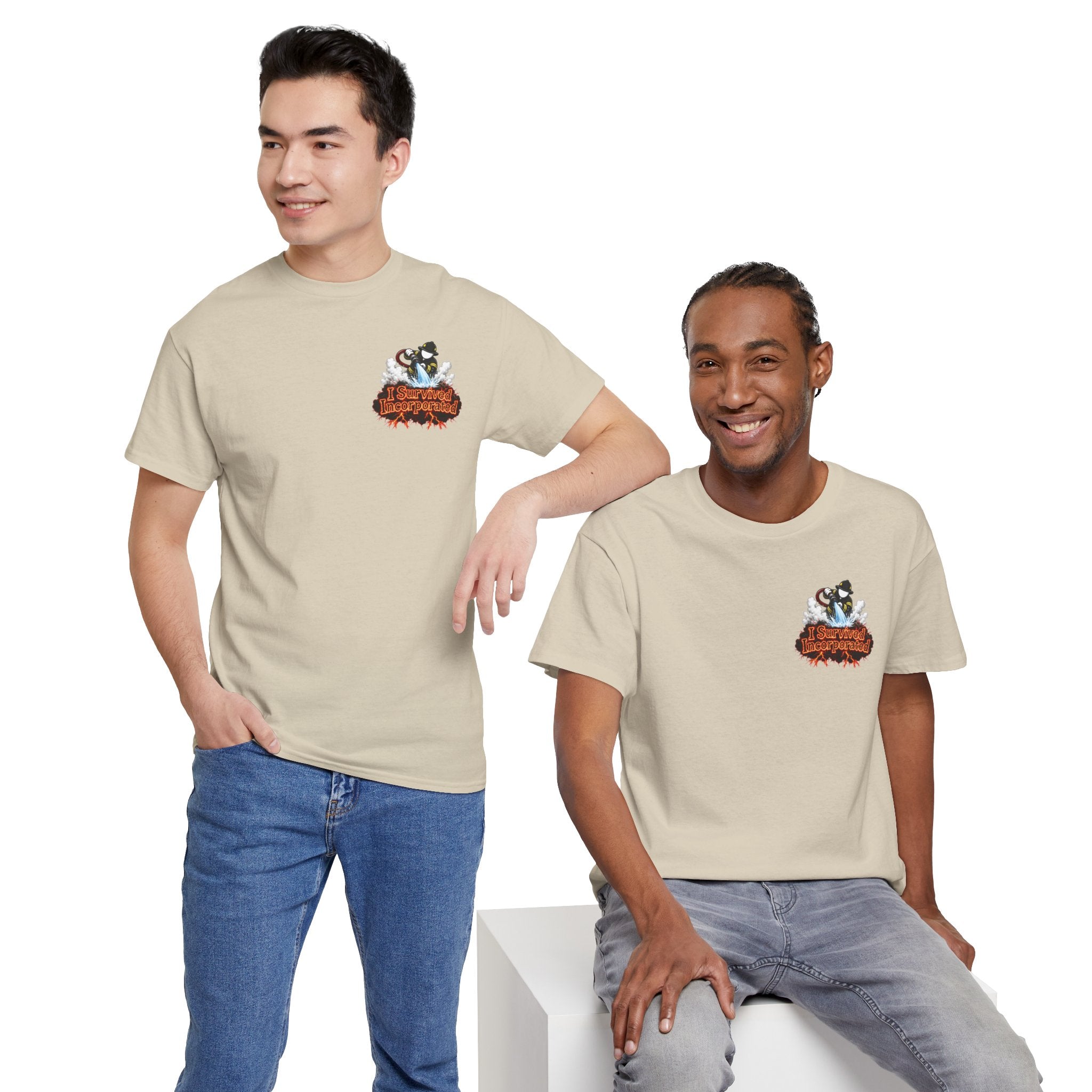 I Survived 2020 — "Please Stand By" Test Pattern Tee Wildfire Signal Edition Summer Premiere Unisex Heavy Cotton Tee