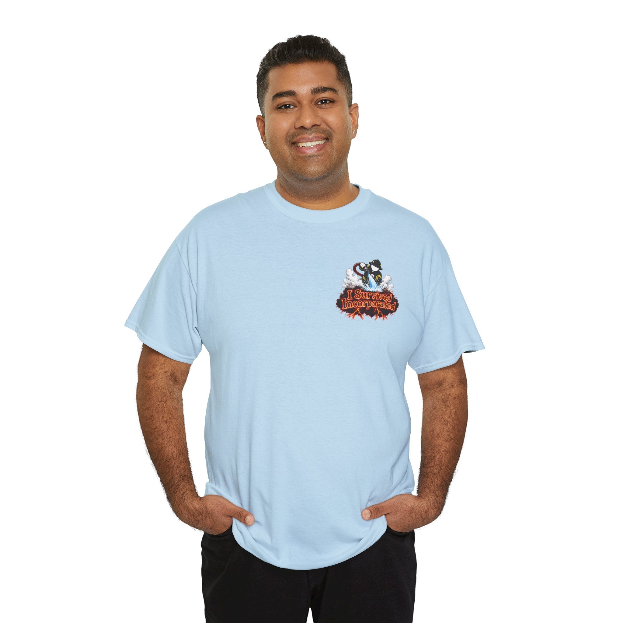 I Survived 2020 — "Please Stand By" Test Pattern Tee Wildfire Signal Edition Summer Premiere Unisex Heavy Cotton Tee