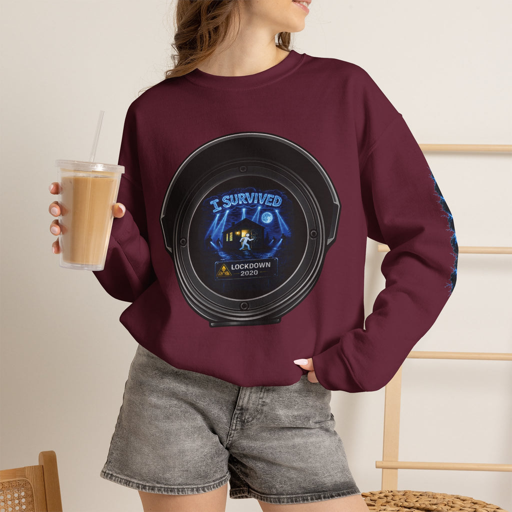 I Survived 2020 — Director's Cut S3:E1 "Quarantine" | Lockdown Edition Documentary Unisex Heavy Blend™ Crewneck Sweatshirt