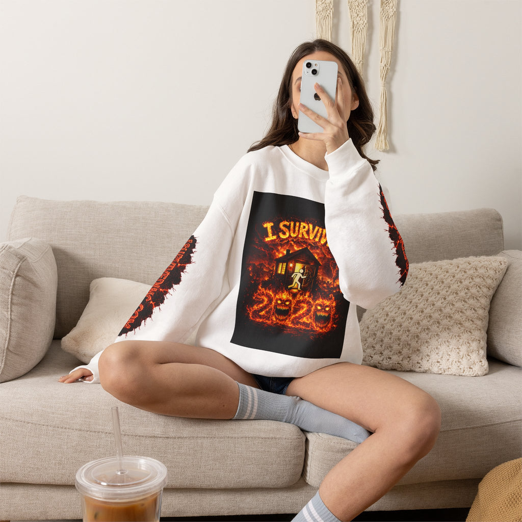 I Survived 2020 — WILDFIRES S2:E3: "The California Wildfires" Memorial Unisex Heavy Blend™ Crewneck Sweatshirt