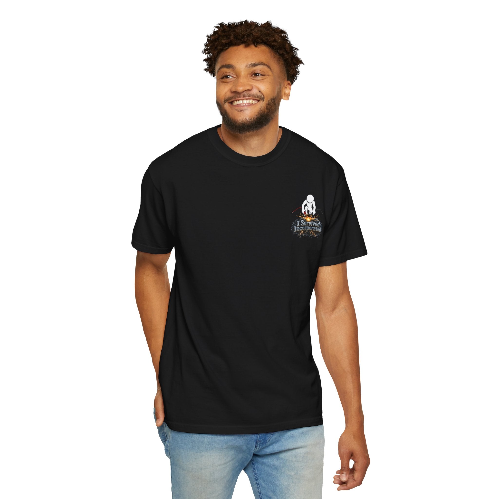I Survived 2020 — "Please Stand By" Test Pattern Tee Summer Premier Unisex Garment-Dyed T-shirt