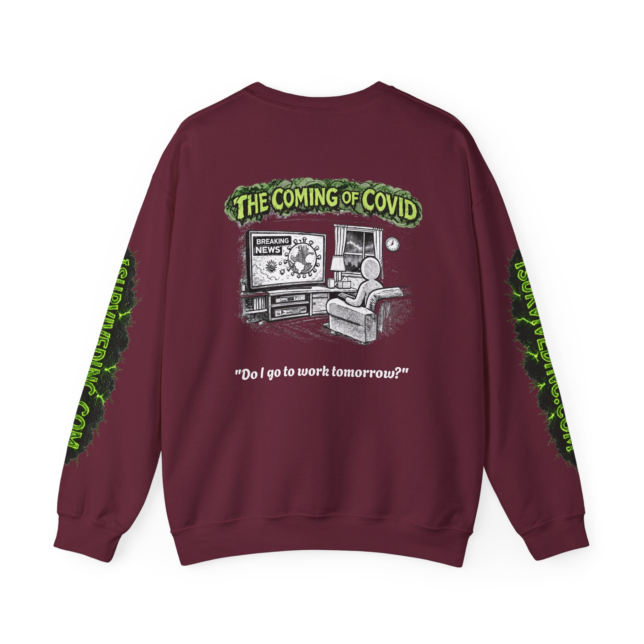 I Survived 2020 — S1:E2 "The Coming of COVID" | Pandemic Edition Unisex Heavy Blend™ Crewneck Sweatshirt