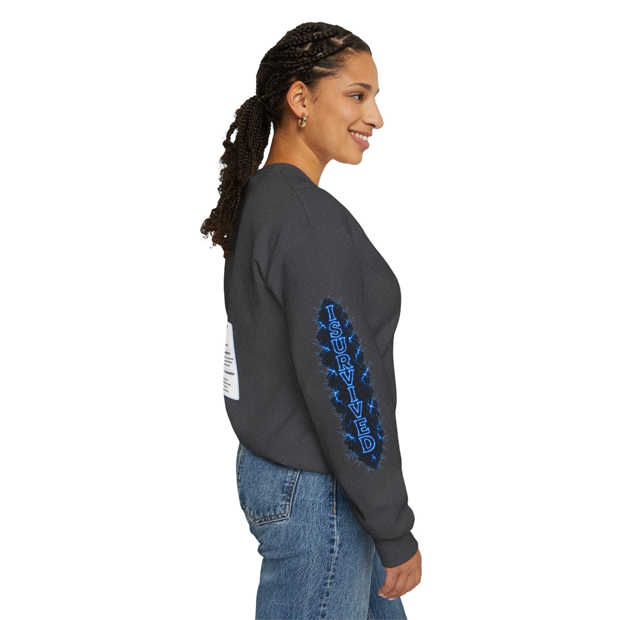 I Survived 2020 — LOCKDOWN S3:E3: Director's Cut Special Edition "Remote Schooling" Unisex Heavy Blend™ Crewneck Sweatshirt