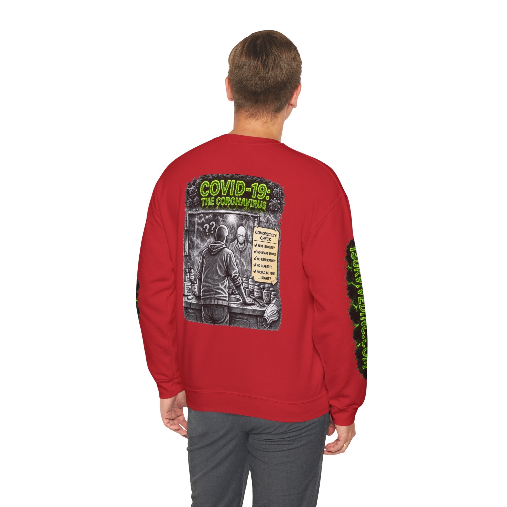 I Survived 2020 — S1:E1 "COVID-19: The Coronavirus" | Pandemic Edition Unisex Heavy Blend™ Crewneck Sweatshirt